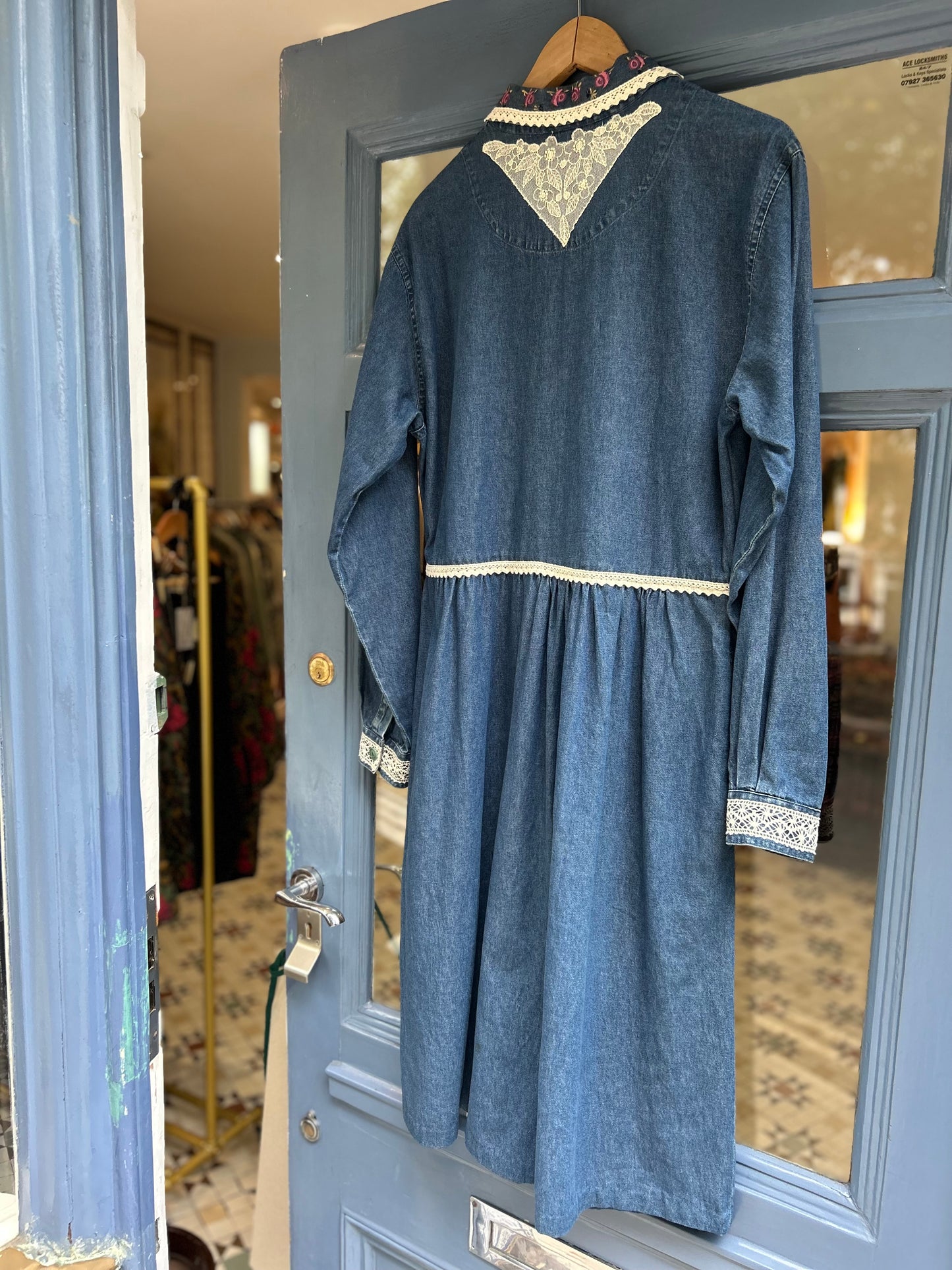 Upcycled Denim Dress