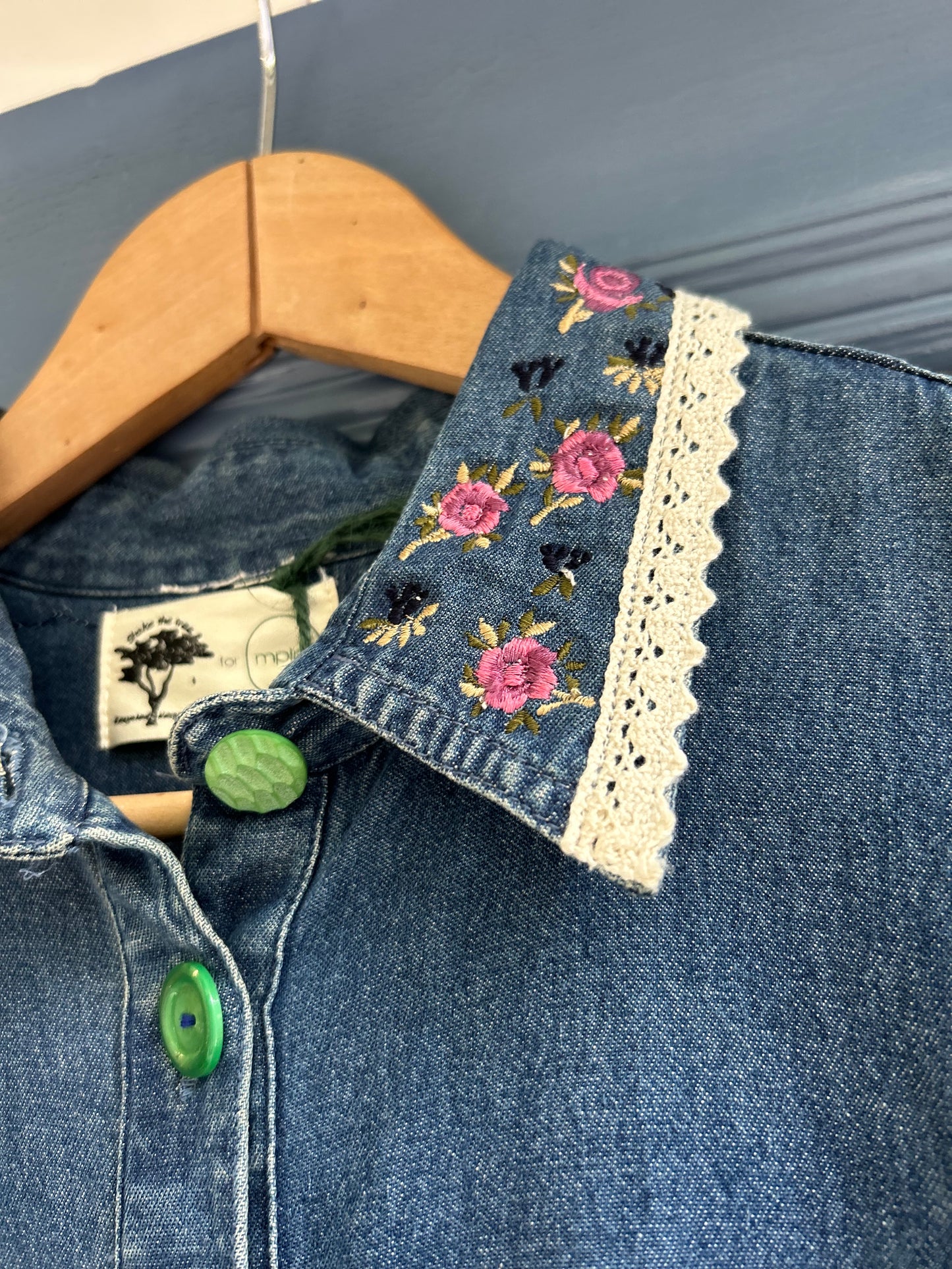 Upcycled Denim Dress