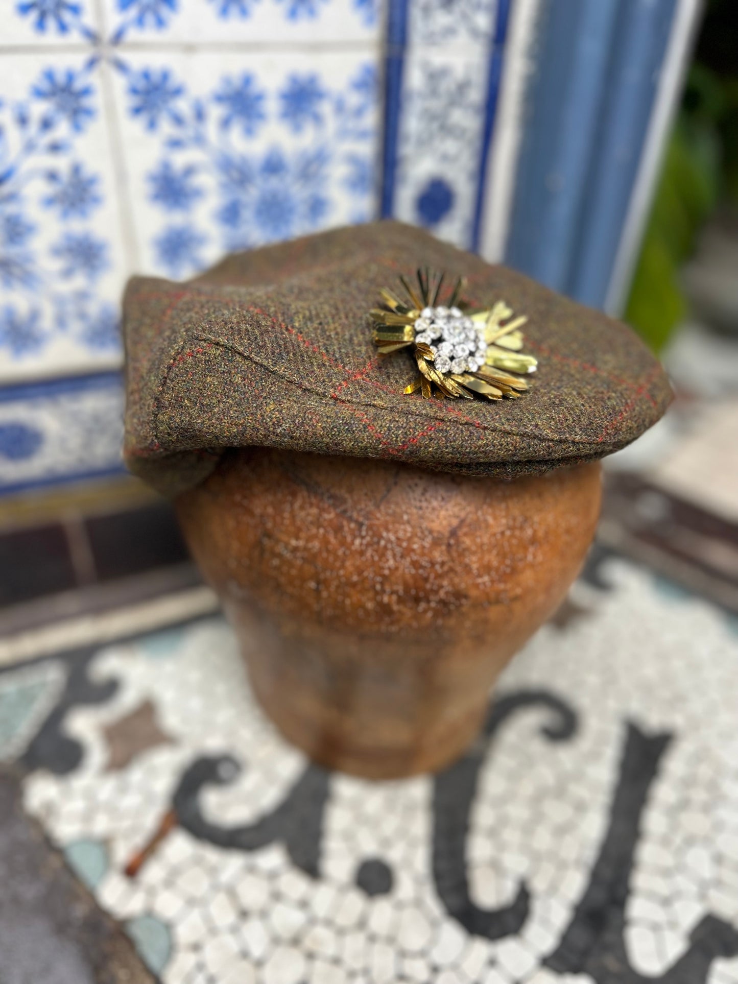 Tweed Beret Hat