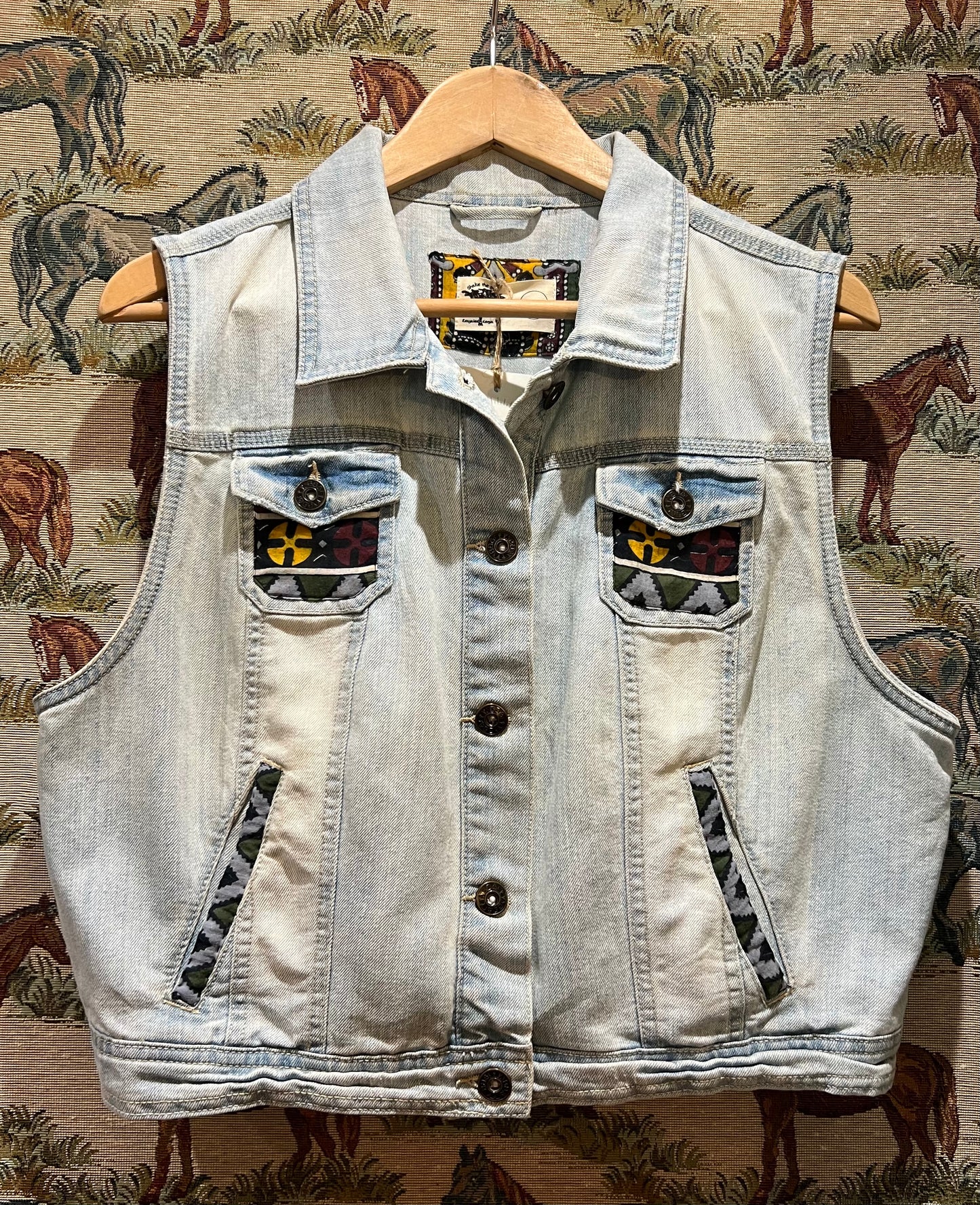 Upcycled Denim Waistcoat