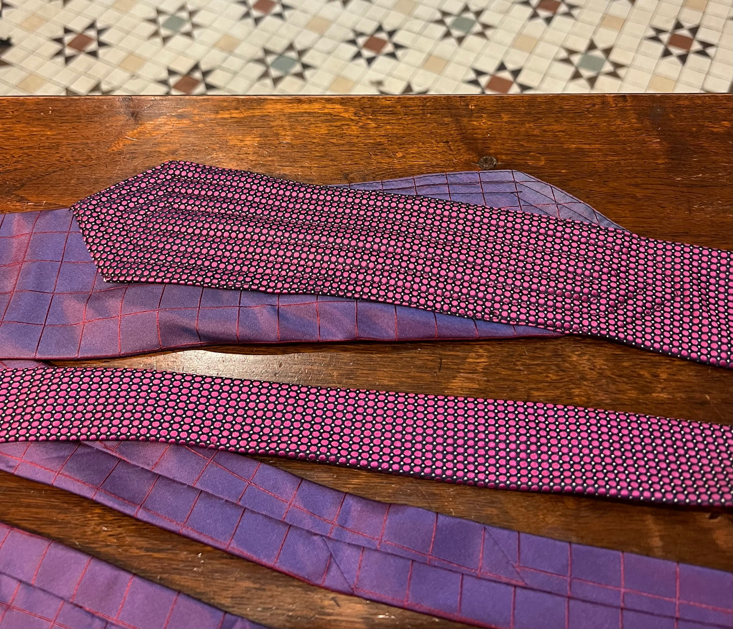 Upcycled Silk Tie Belt