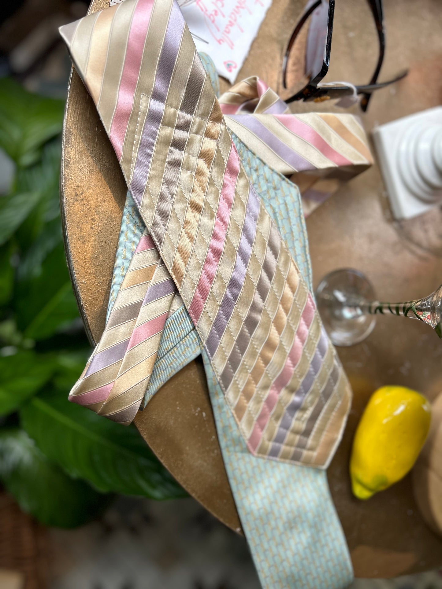 Silk Upcycled Tie Belt