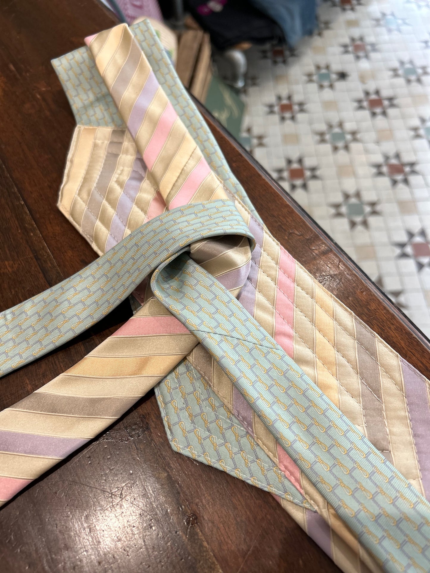 Silk Upcycled Tie Belt