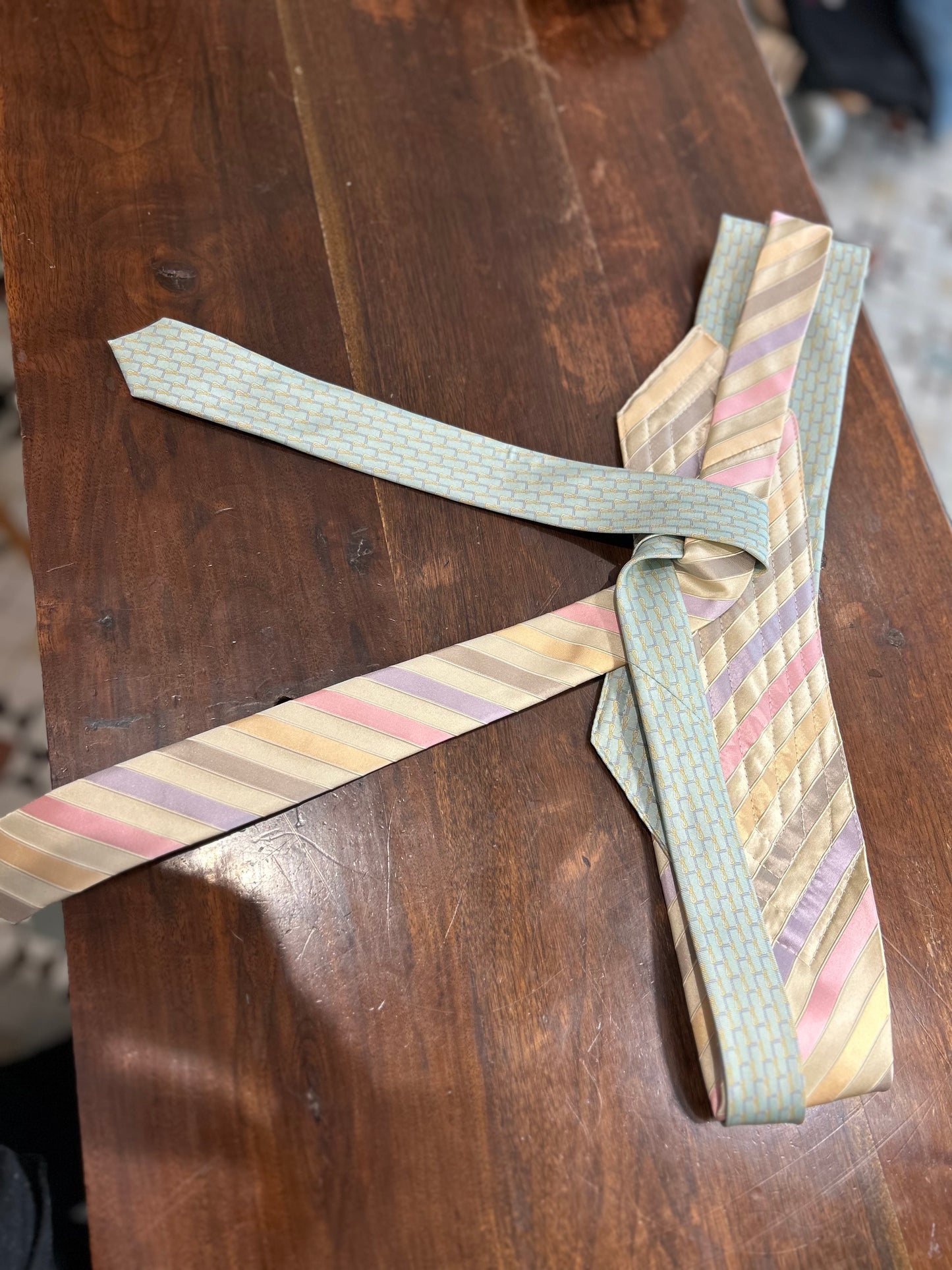 Silk Upcycled Tie Belt