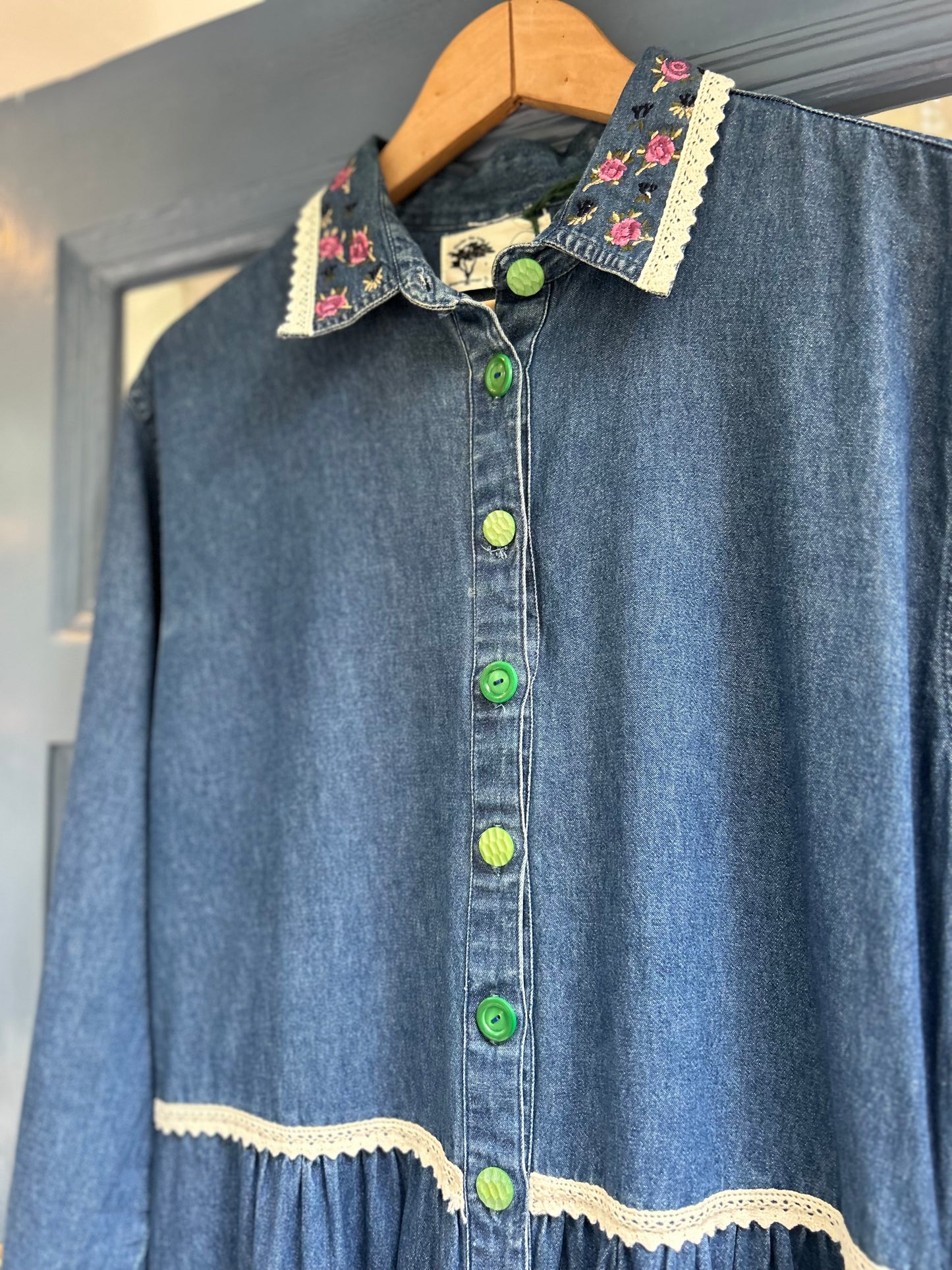 Upcycled Denim Dress