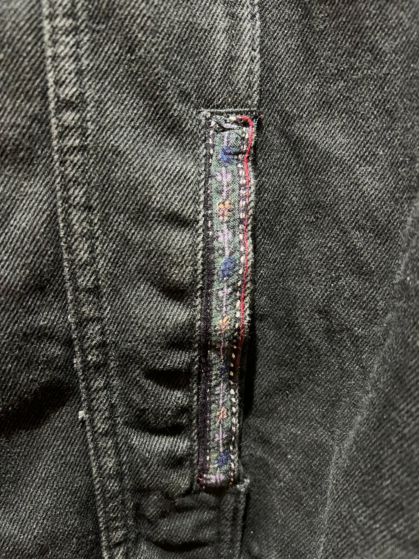 Upcycled Black Denim Jacket