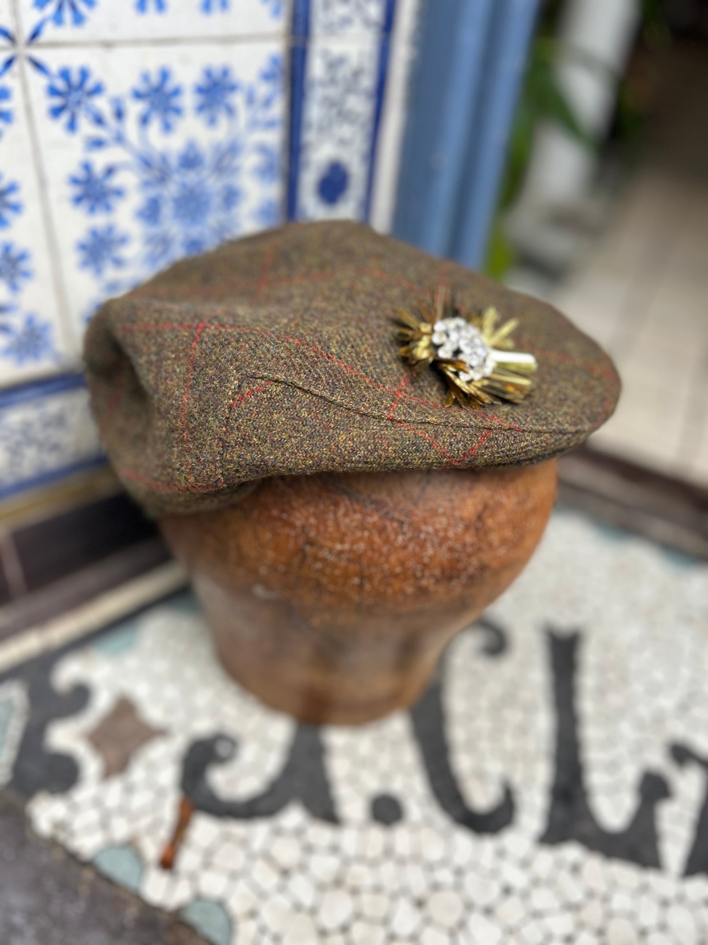 Tweed Beret Hat