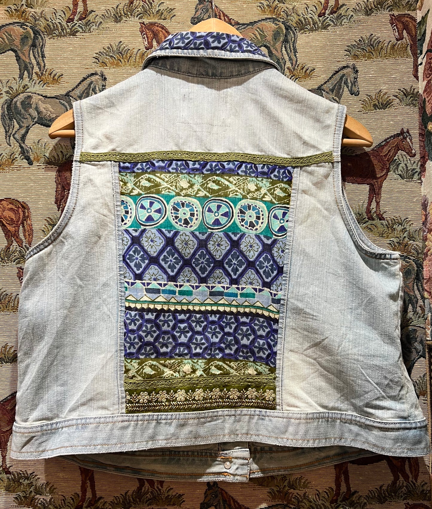 Upcycled Denim Waistcoat