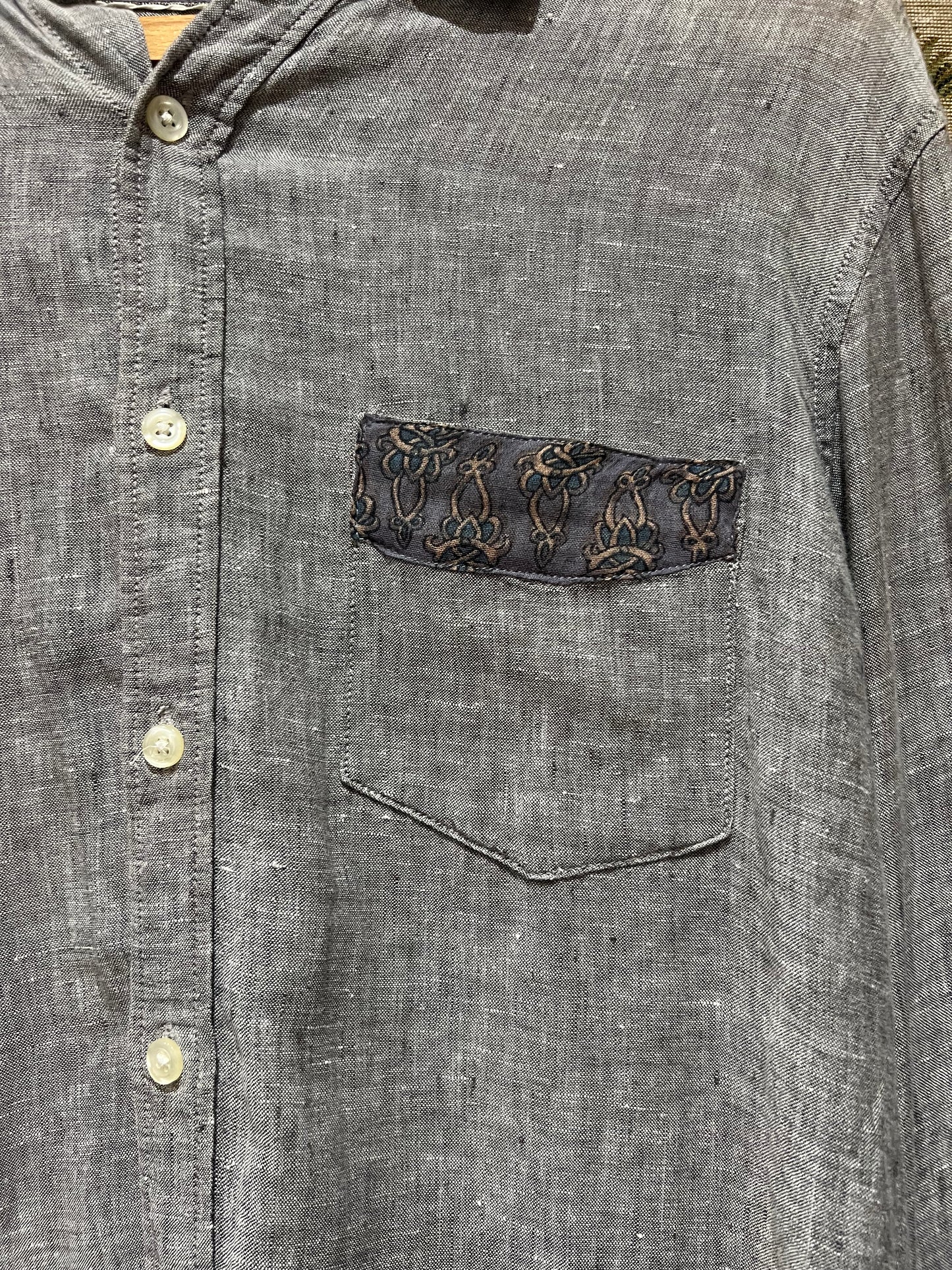 Upcycled Linen Shirt
