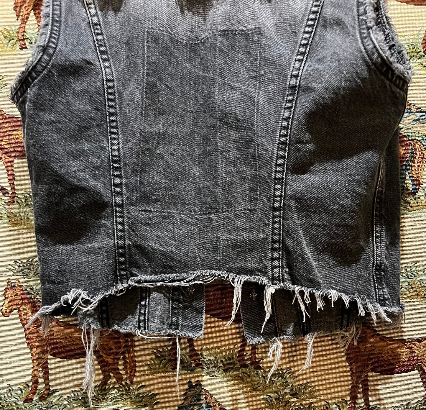 Upcycled Denim Waistcoat