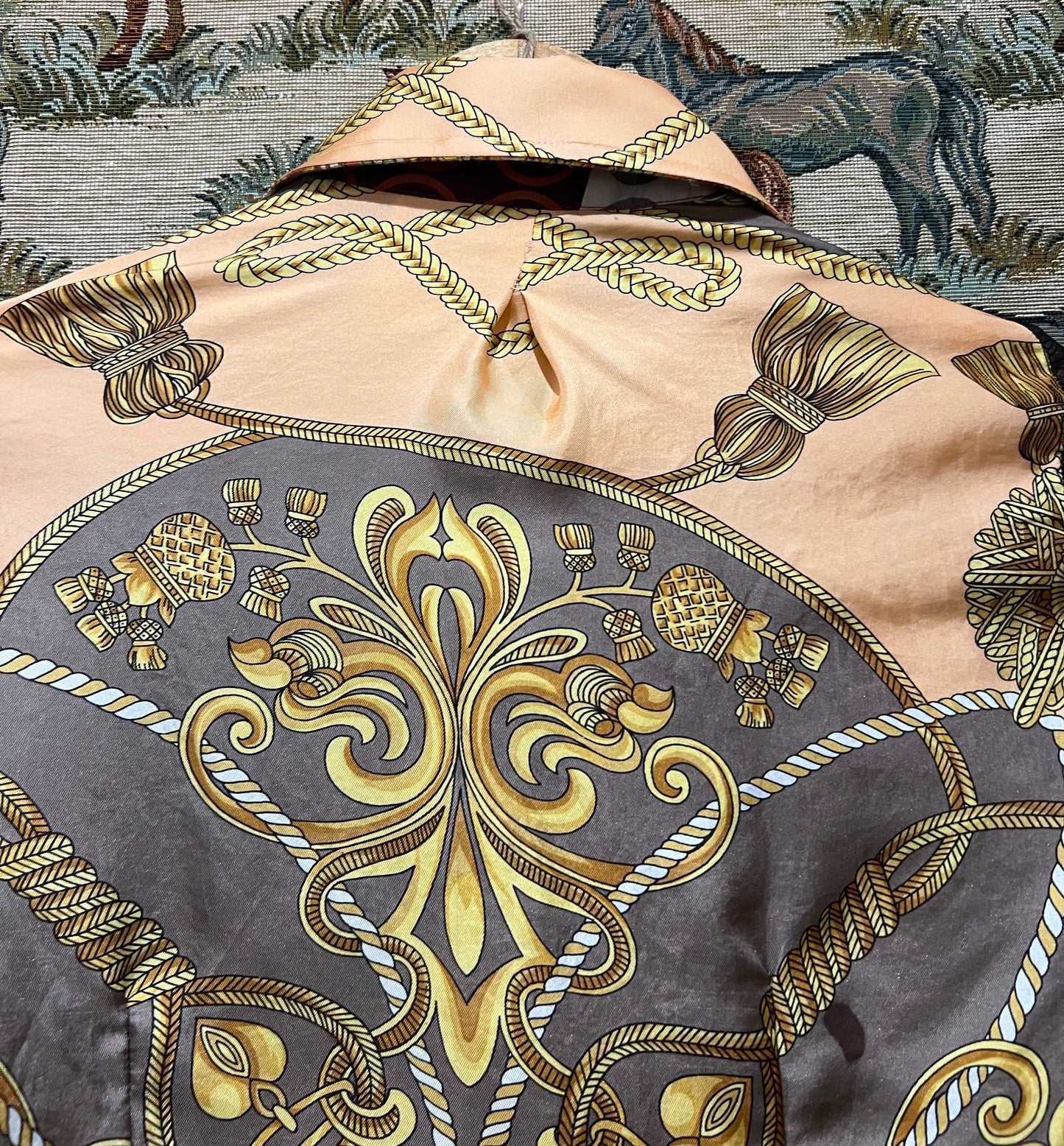 Shirt Made From Upcycled Silk Scarves