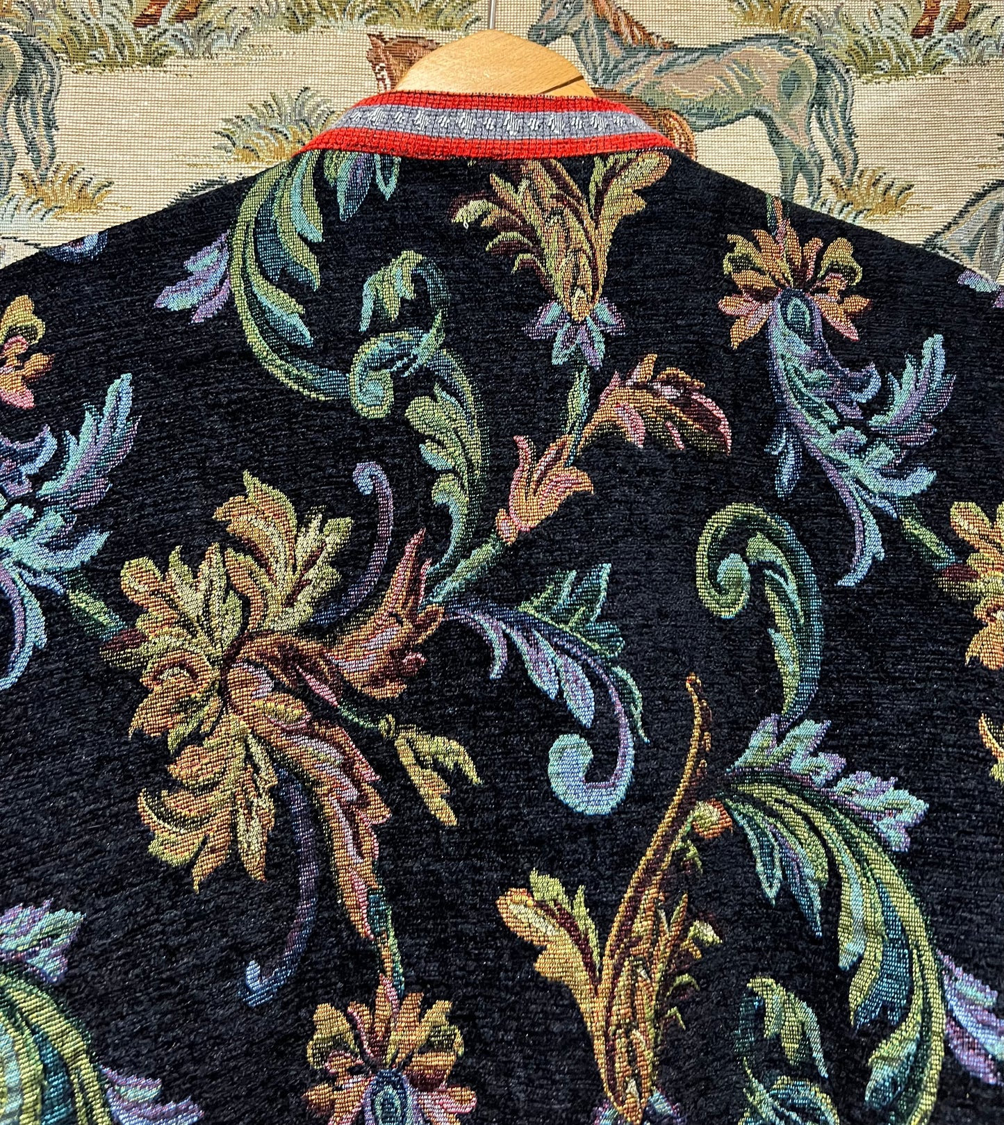 Fabulous Upcycled Tapestry & Embroidered Jacket