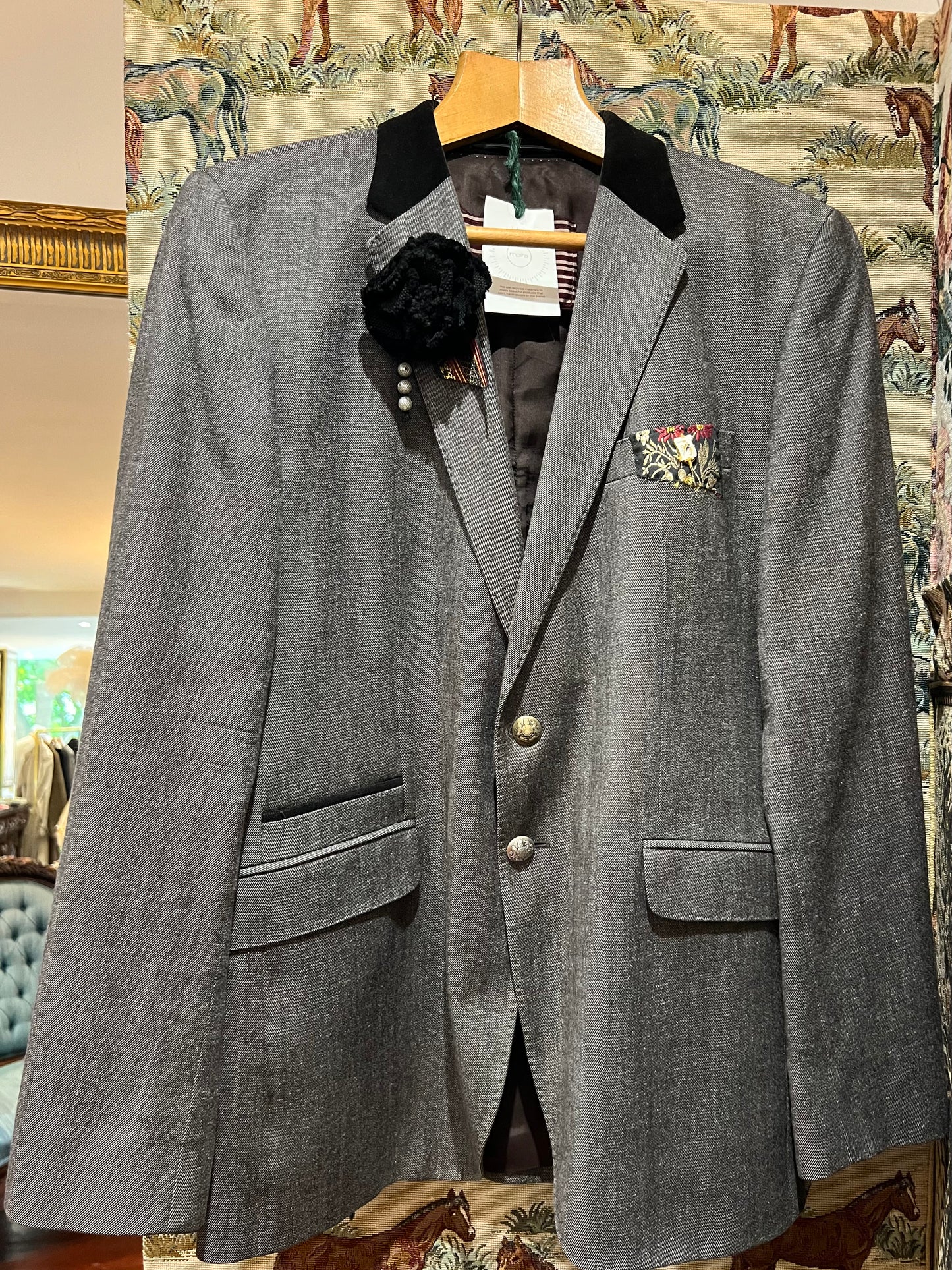 Upcycled Paul Smith Velvet Collar Blazer