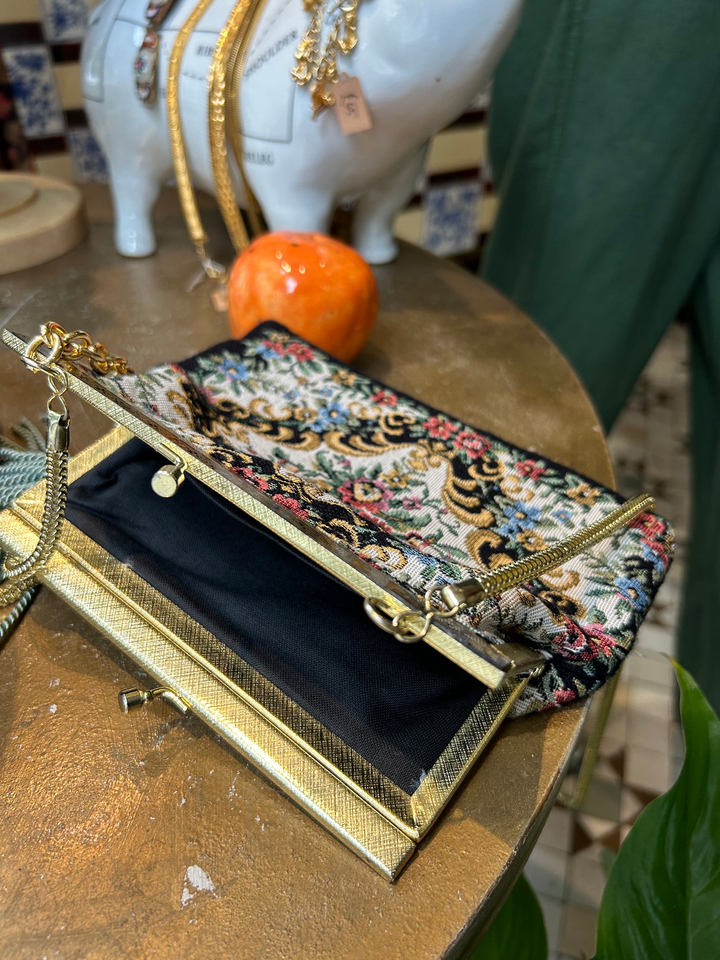 Vintage and Upcycled Tapestry bag