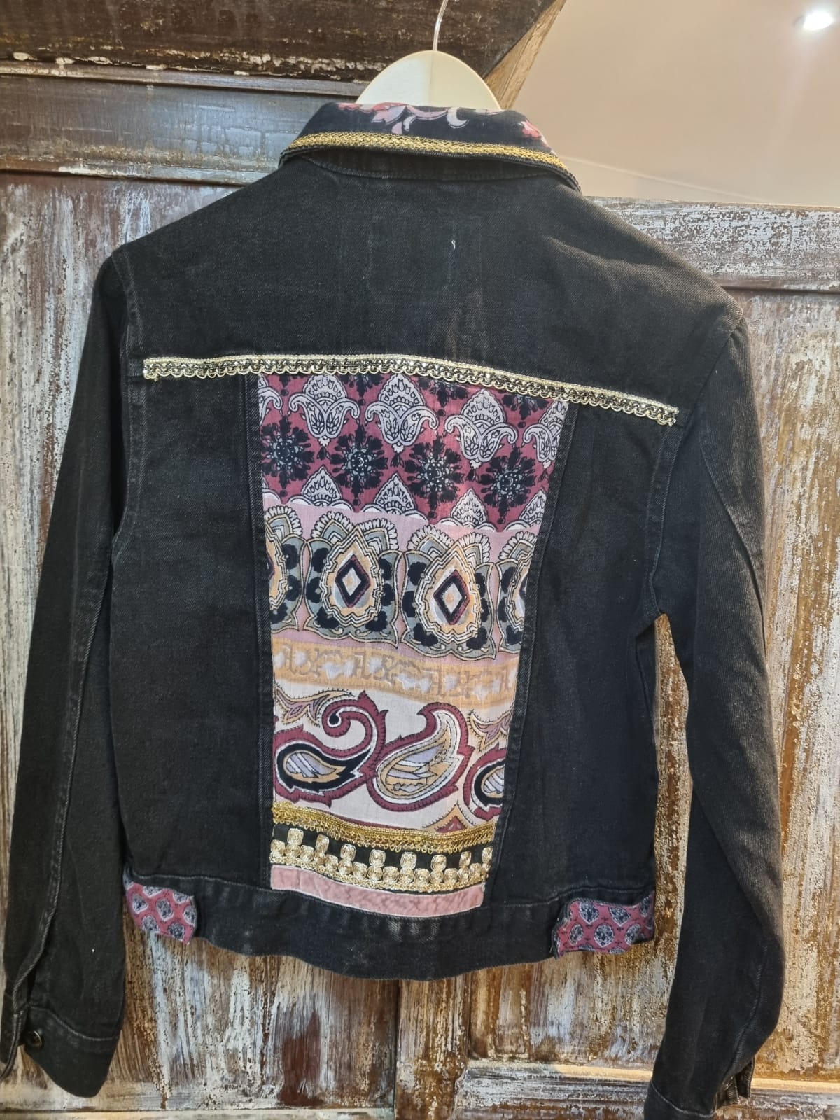 Black denim jacket clearance uk