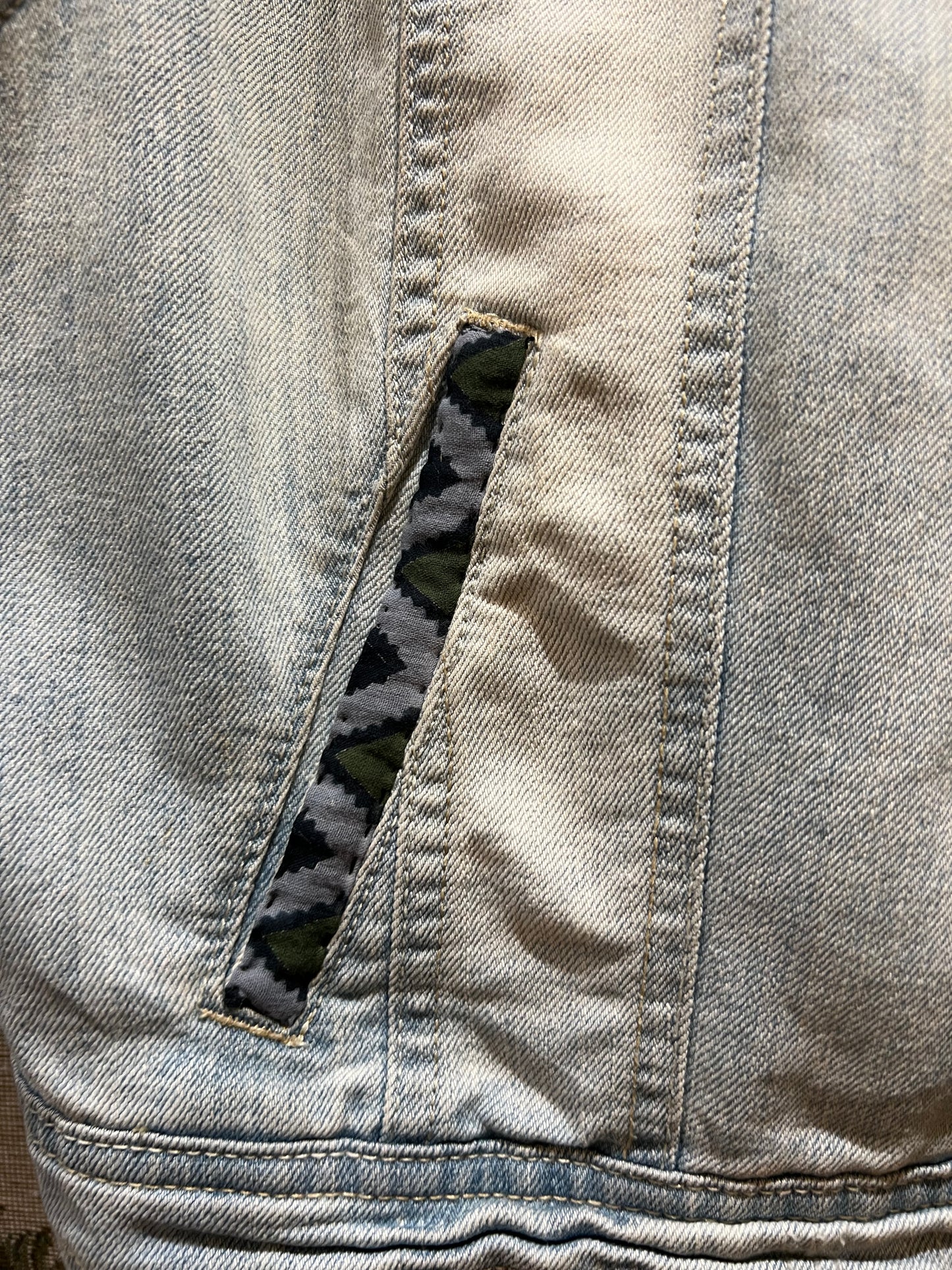 Upcycled Denim Waistcoat