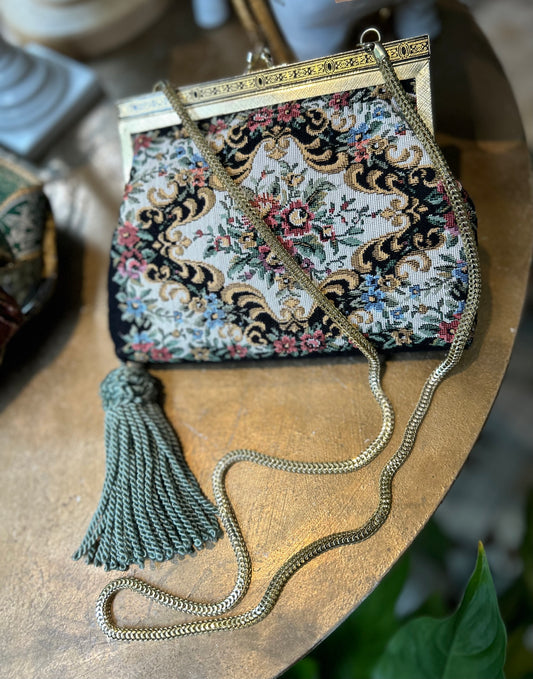 Vintage and Upcycled Tapestry bag