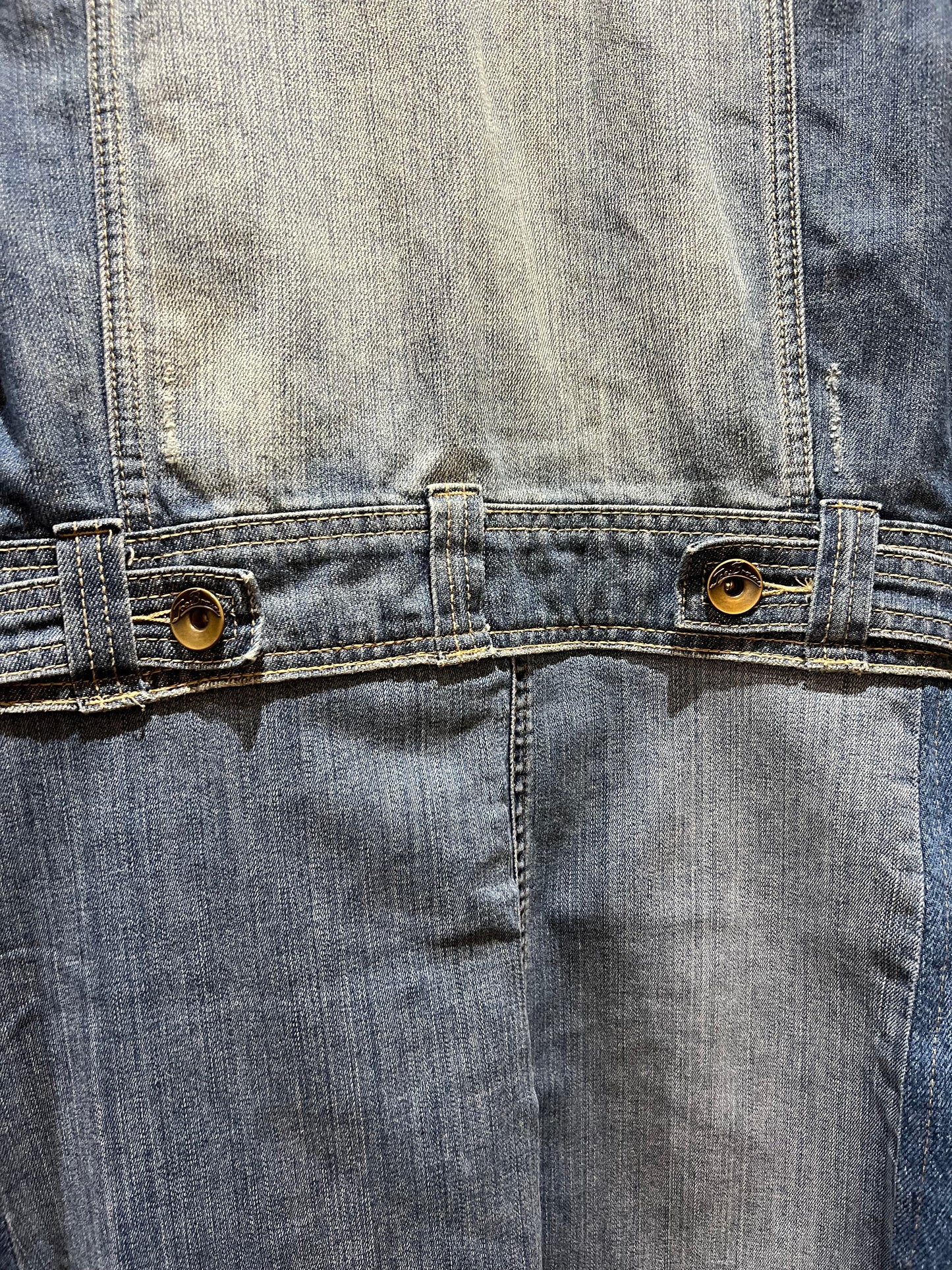 Long Upcycled Denim Coat