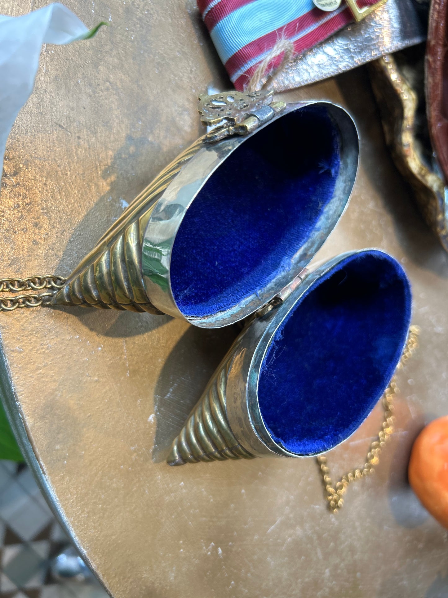 Beautiful Brass & Silver Upcycled Antique Bag
