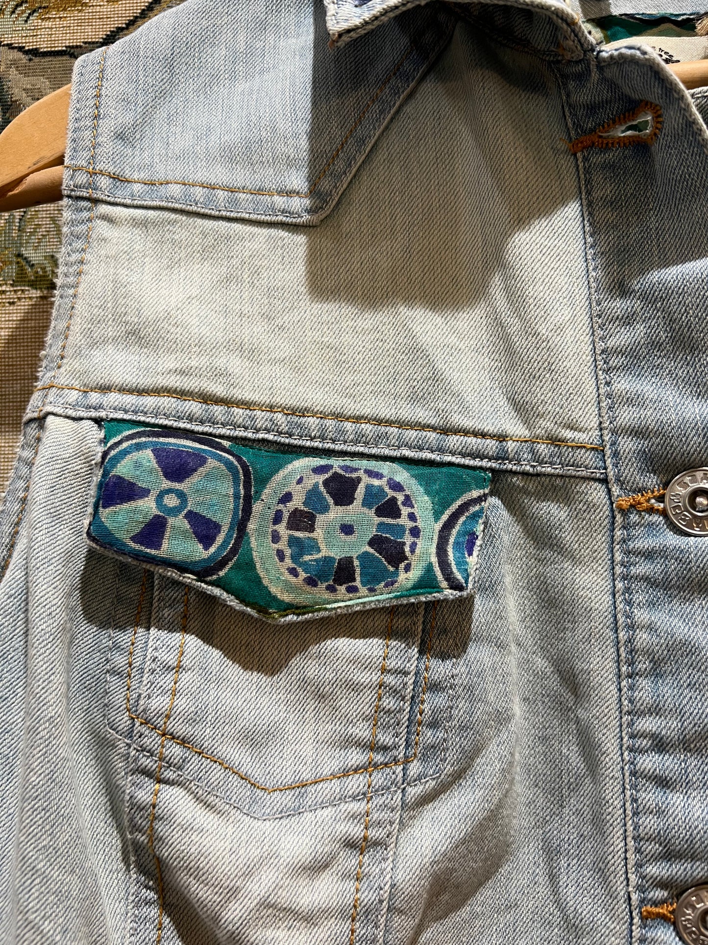 Upcycled Denim Waistcoat