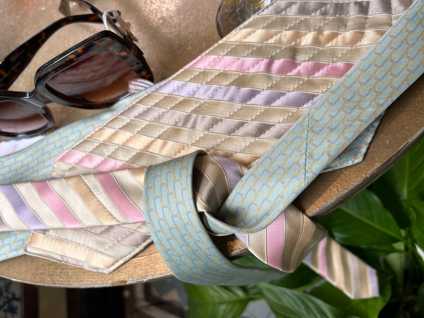 Silk Upcycled Tie Belt