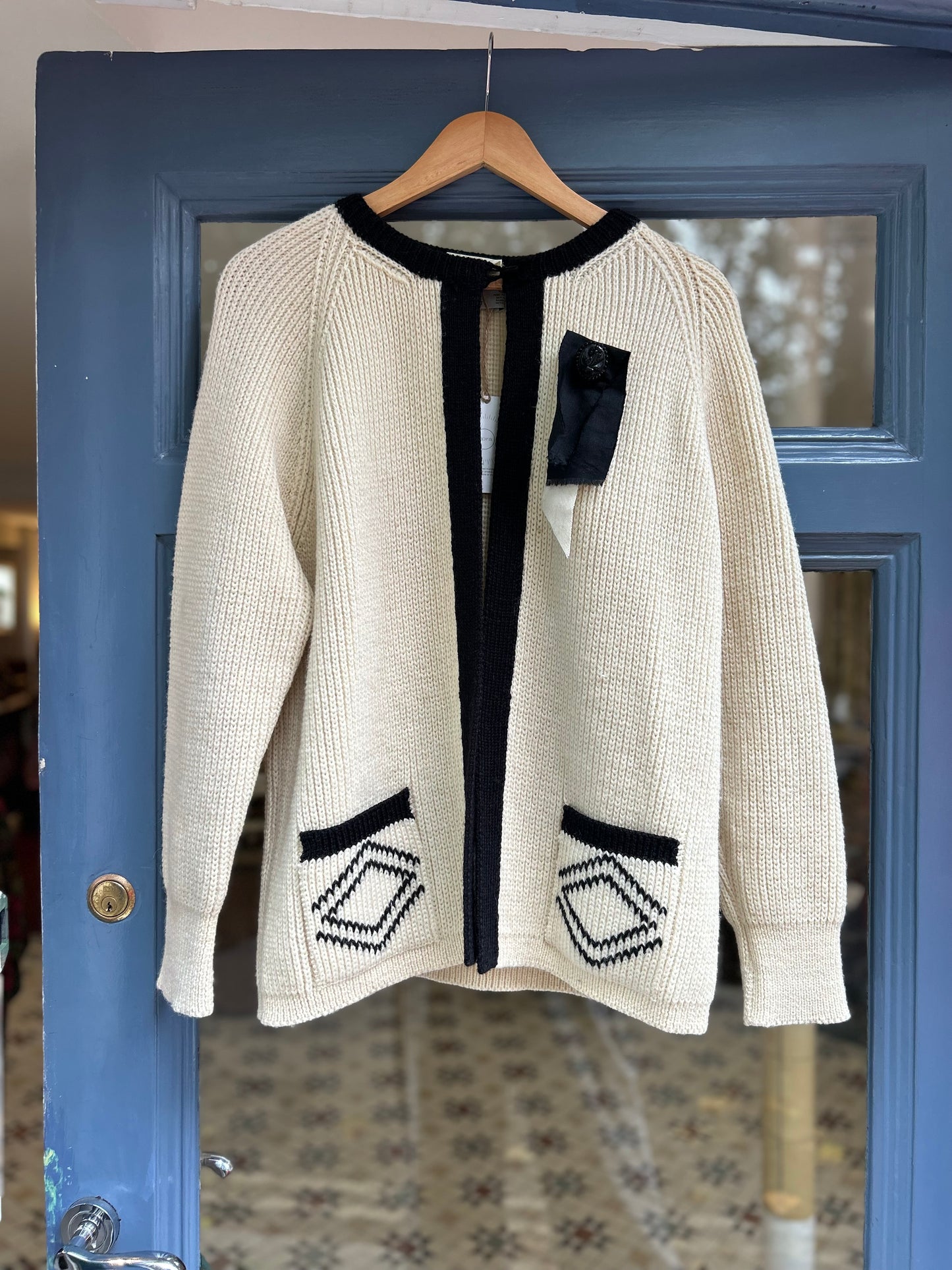 Pure Wool Chunky Cardigan - Knitwear