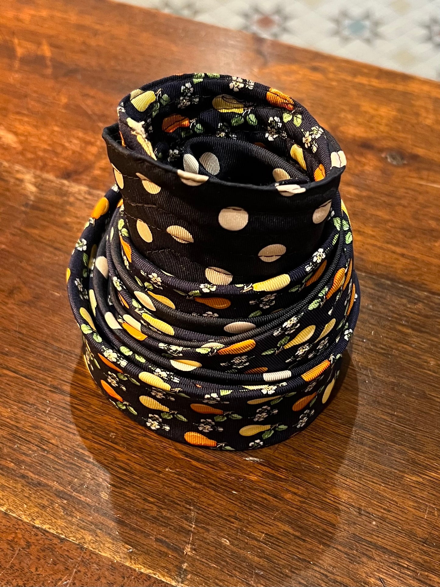 Upcycled Silk Tie Belt