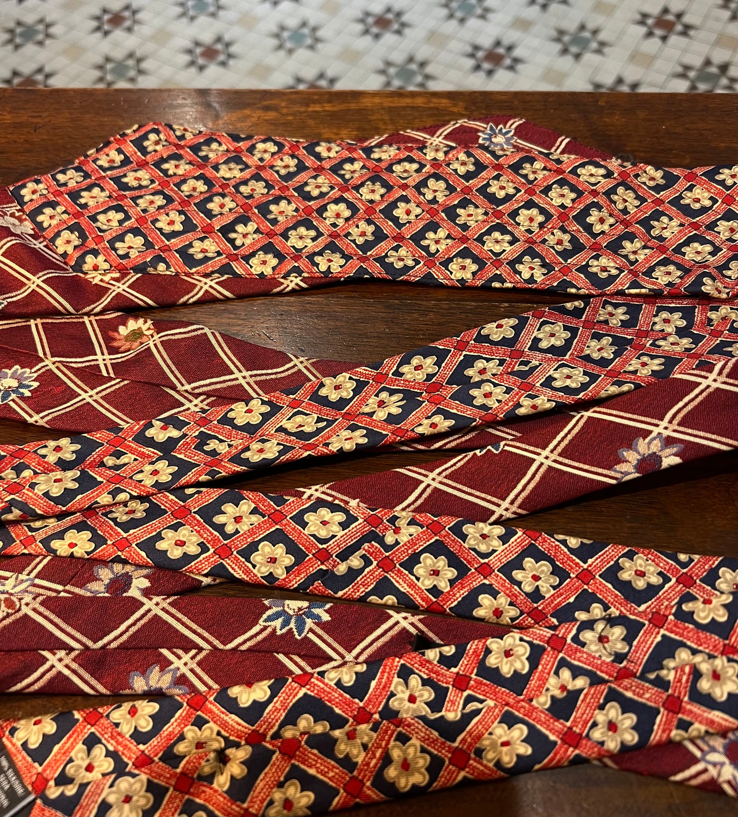 Upcycled Silk Tie Belt