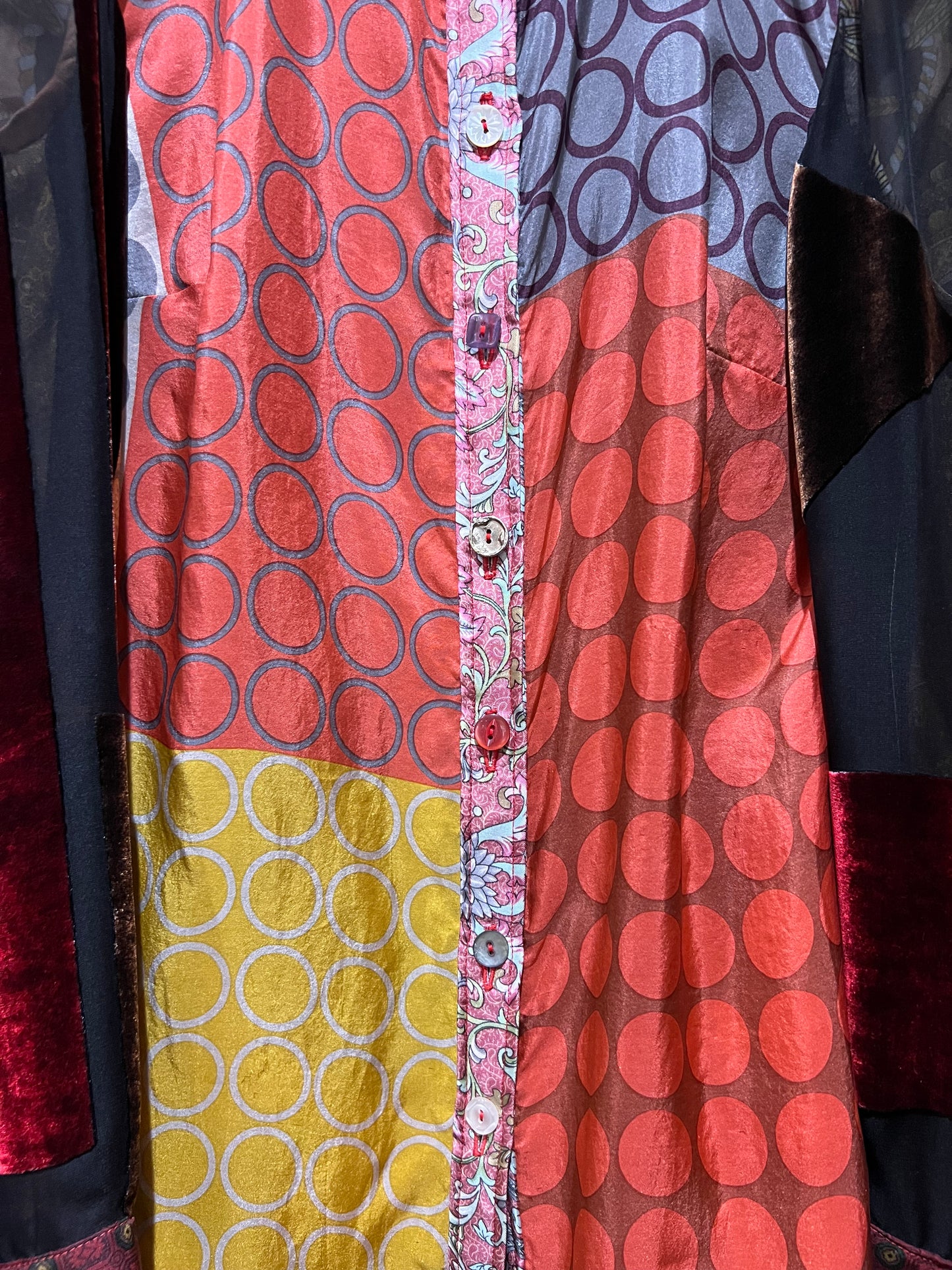 Shirt Made From Upcycled Silk Scarves