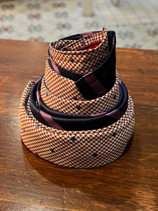 Upcycled Silk Tie Belt