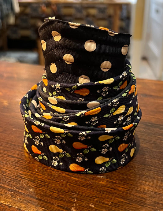 Upcycled Silk Tie Belt