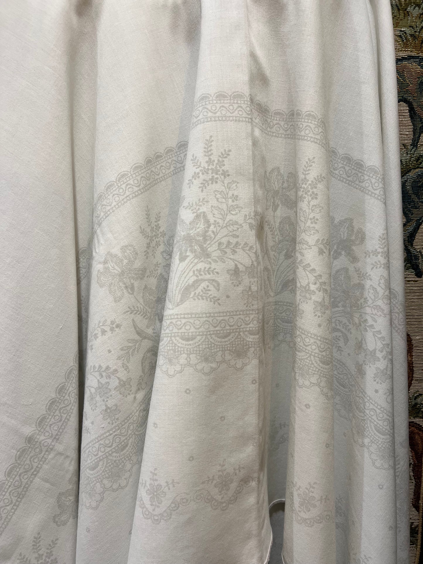 Upcycled Denim + Scarf Skirt