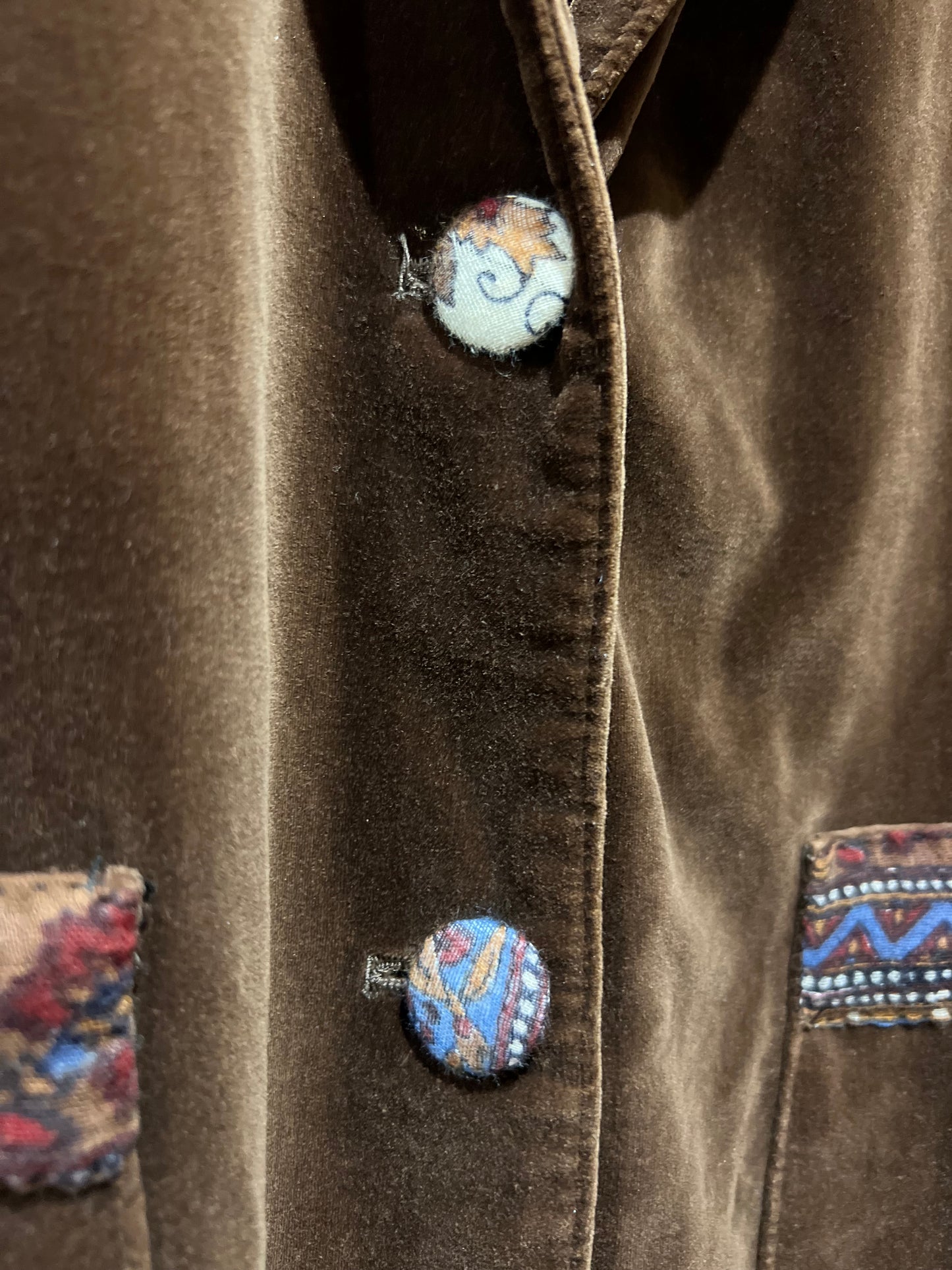 Brown Velvet Upcycled Blazer