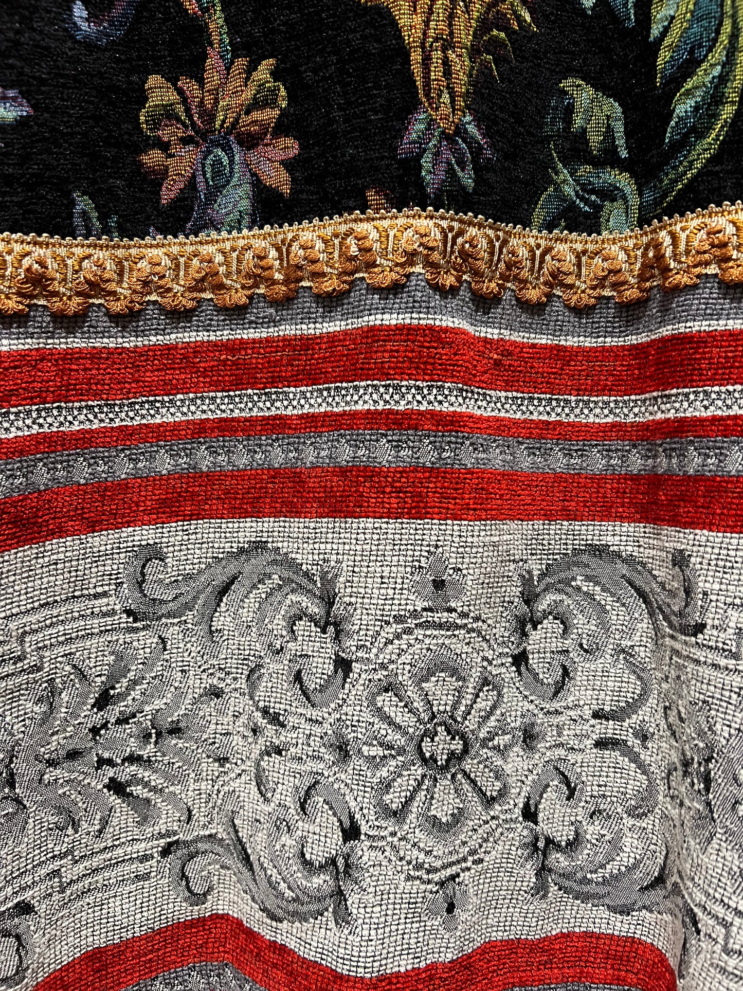 Fabulous Upcycled Tapestry & Embroidered Jacket