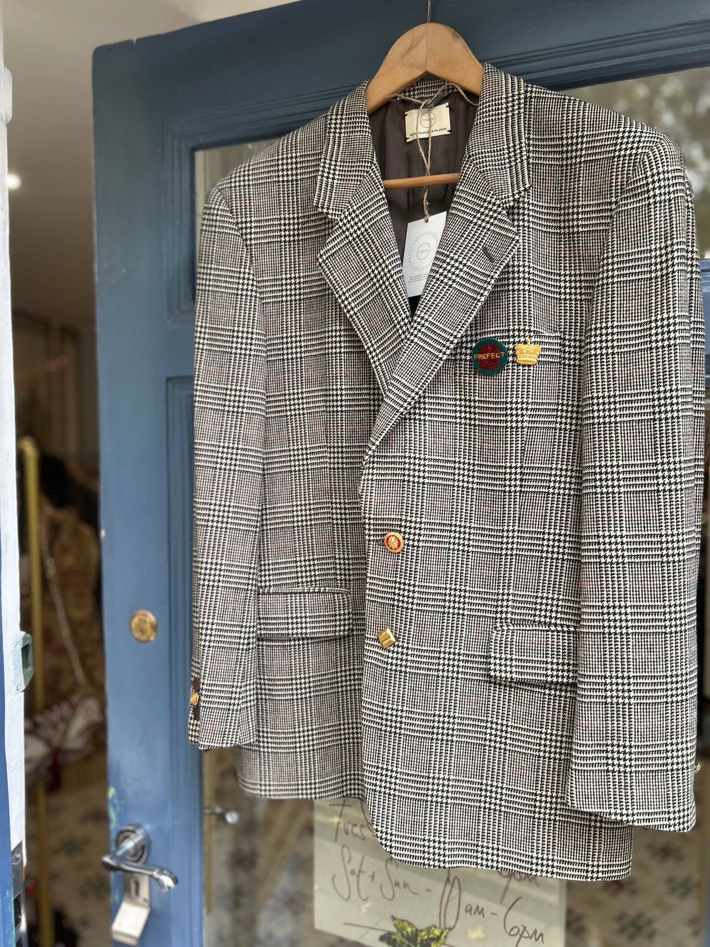 Upcycled Wool Tweed Blazer