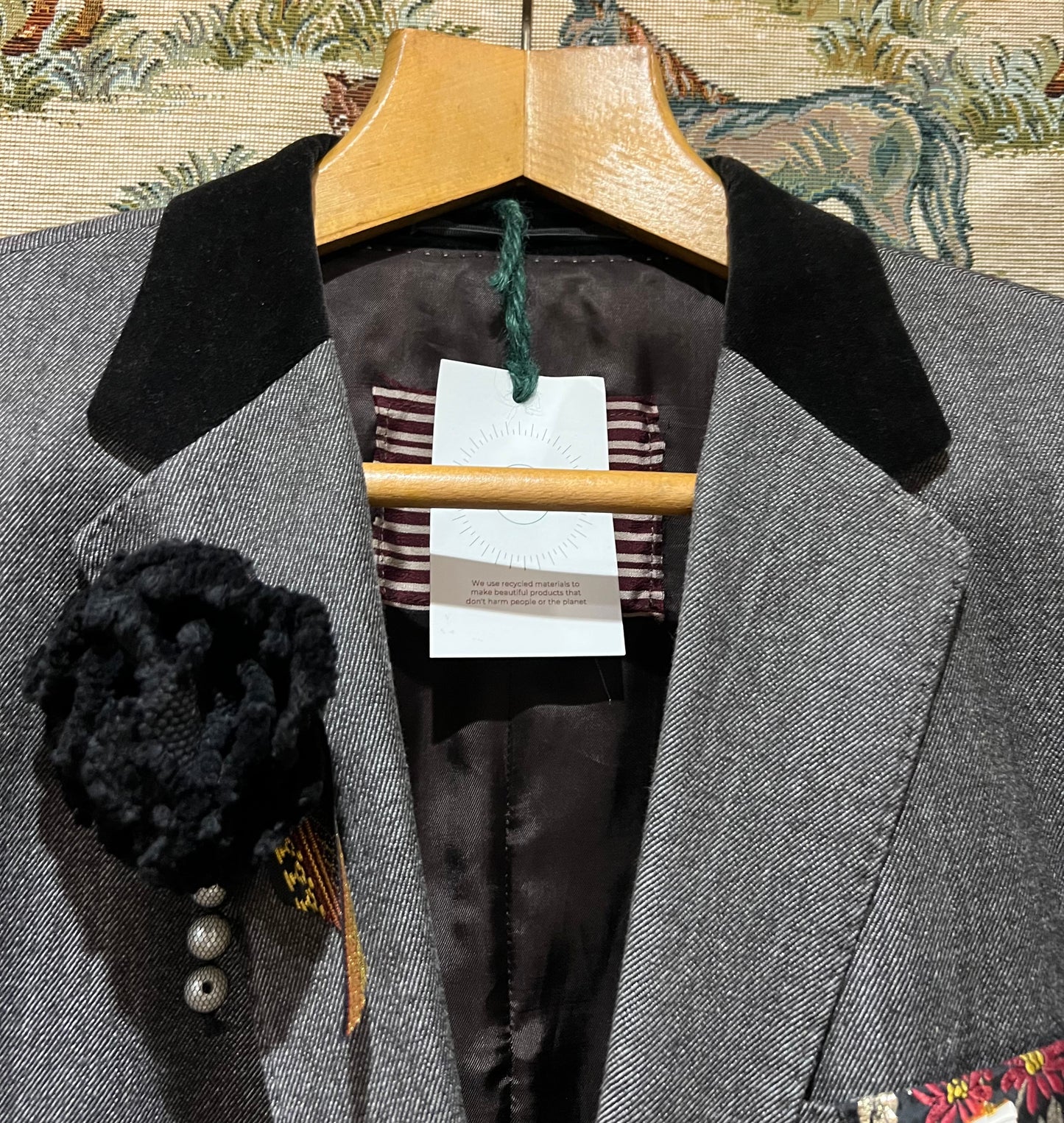 Upcycled Paul Smith Velvet Collar Blazer