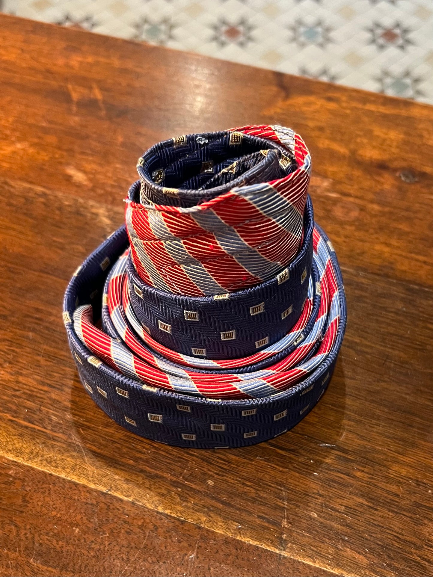 Upcycled Silk Tie Belt