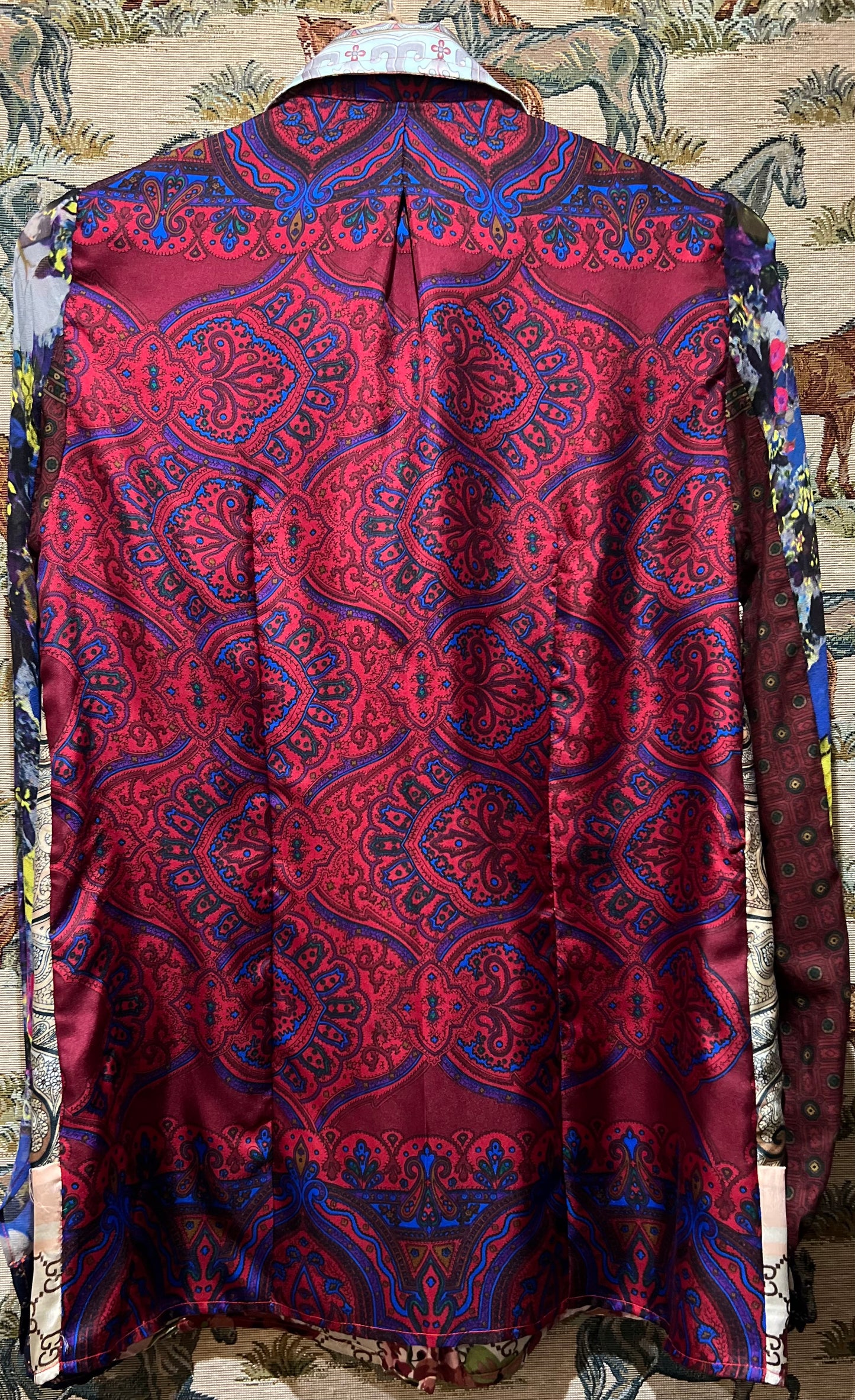 Shirt Made From Upcycled Silk Scarves