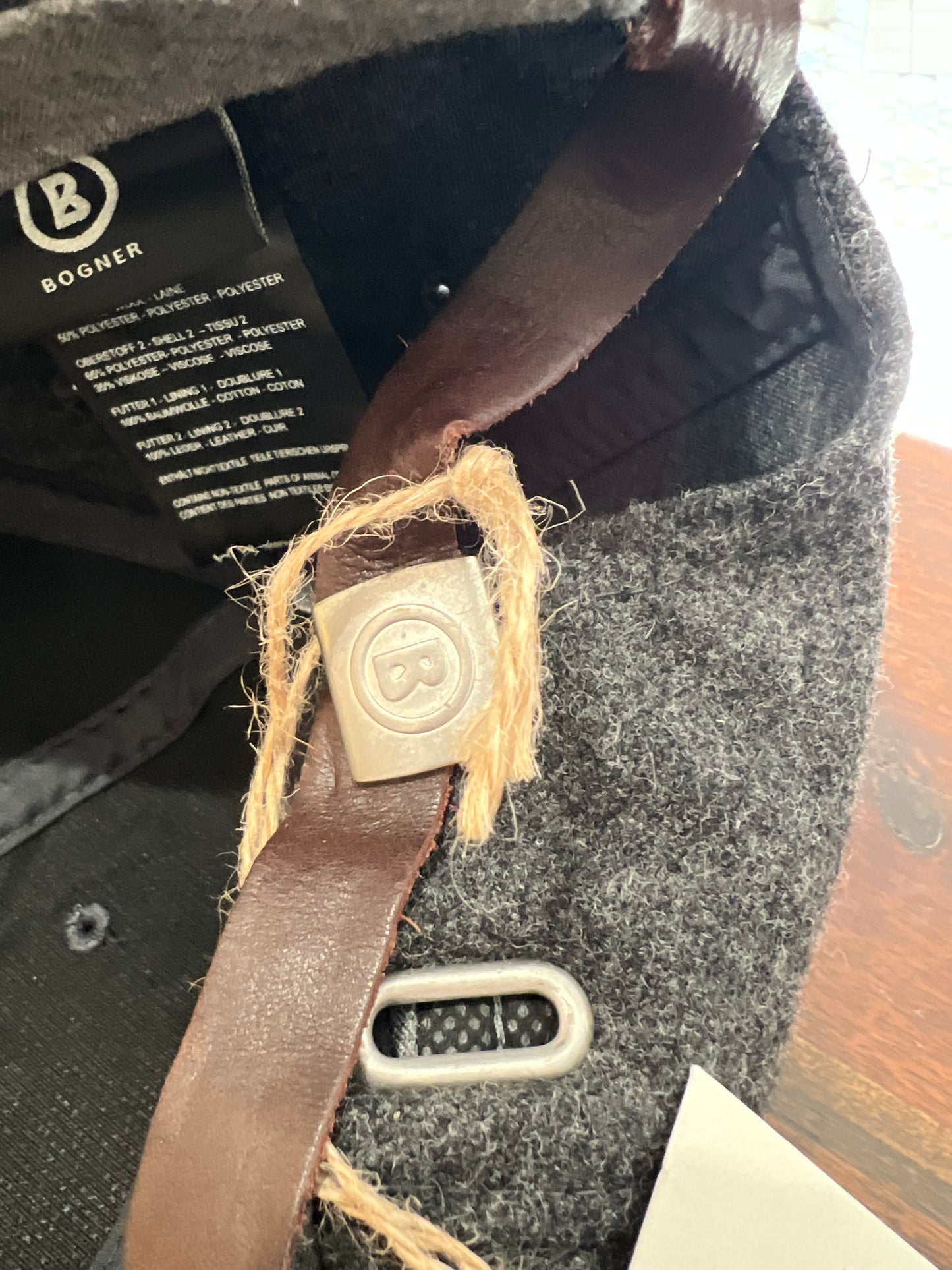 Upcycled Wool Baseball Cap “Mind Blowing”