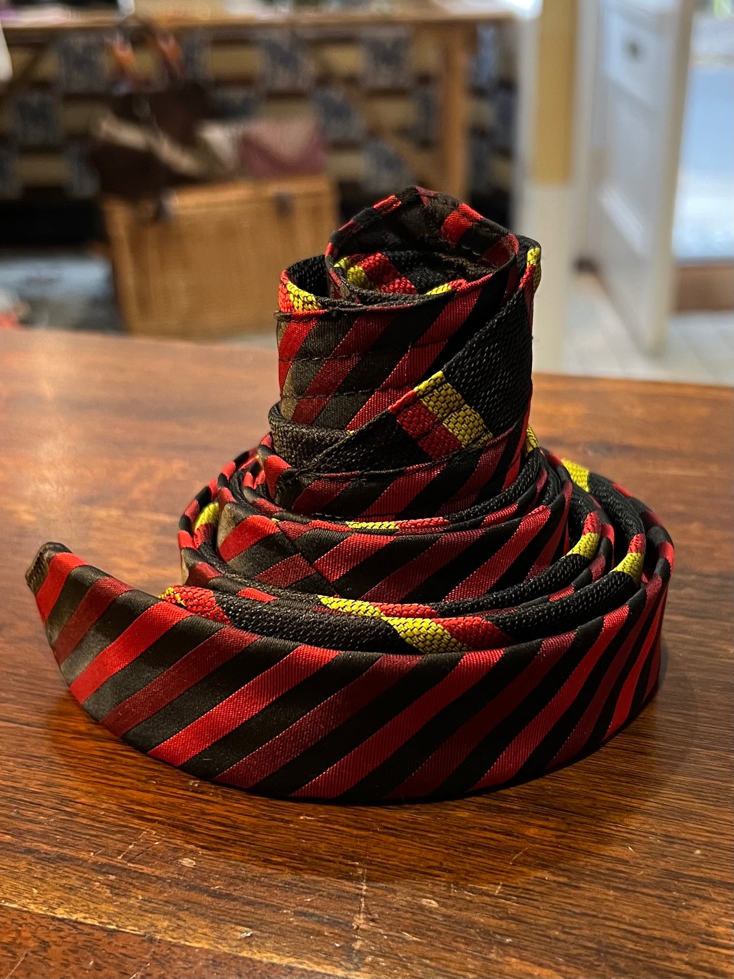 Upcycled Silk Tie Belt