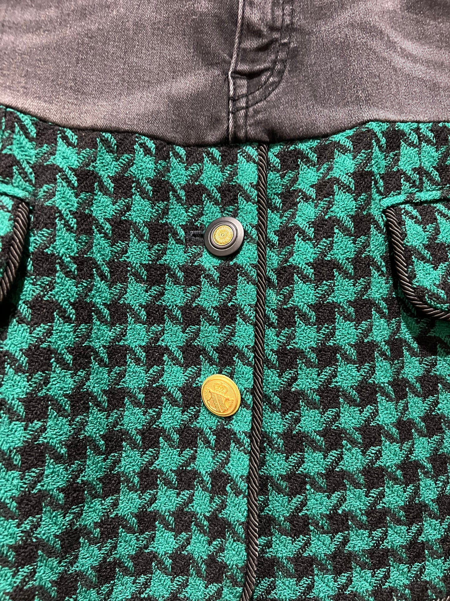 Upcycled Denim + Chanel Like Mini Skirt