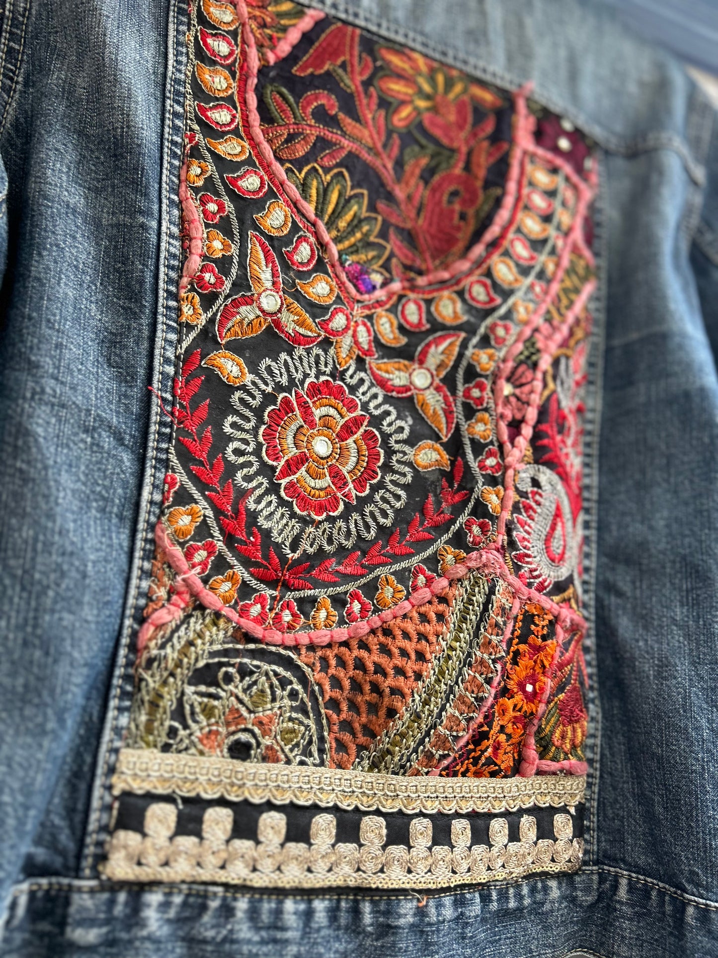 Upcycled Luxe Denim Jacket