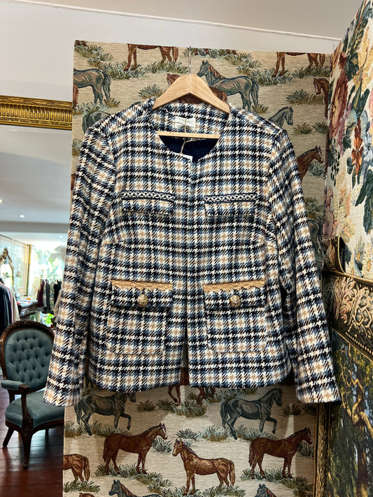 Check Ladylike Upcycled Jacket