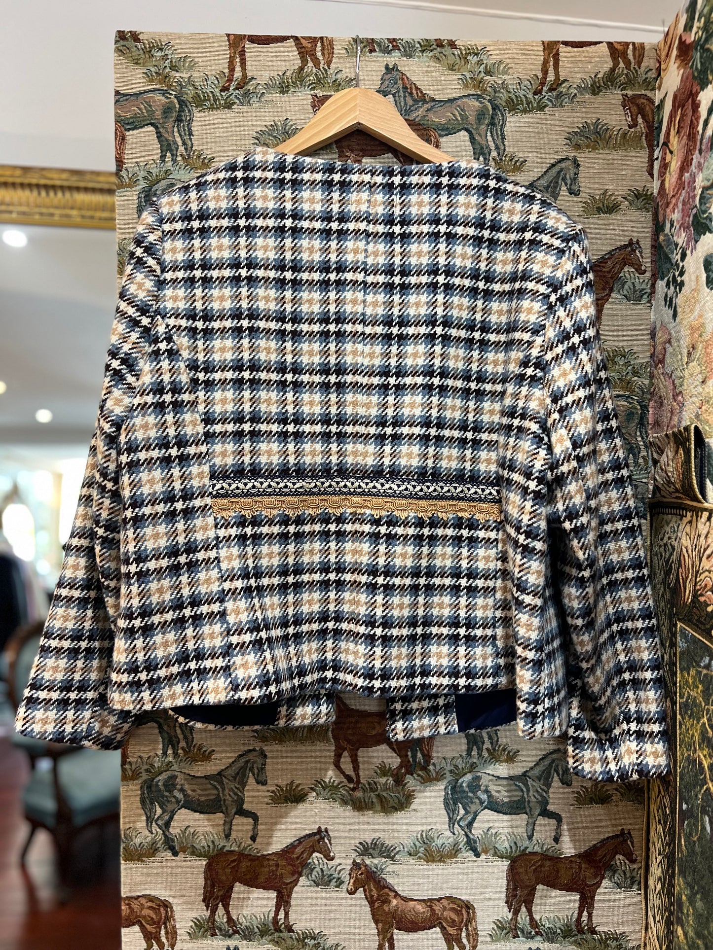 Check Ladylike Upcycled Jacket