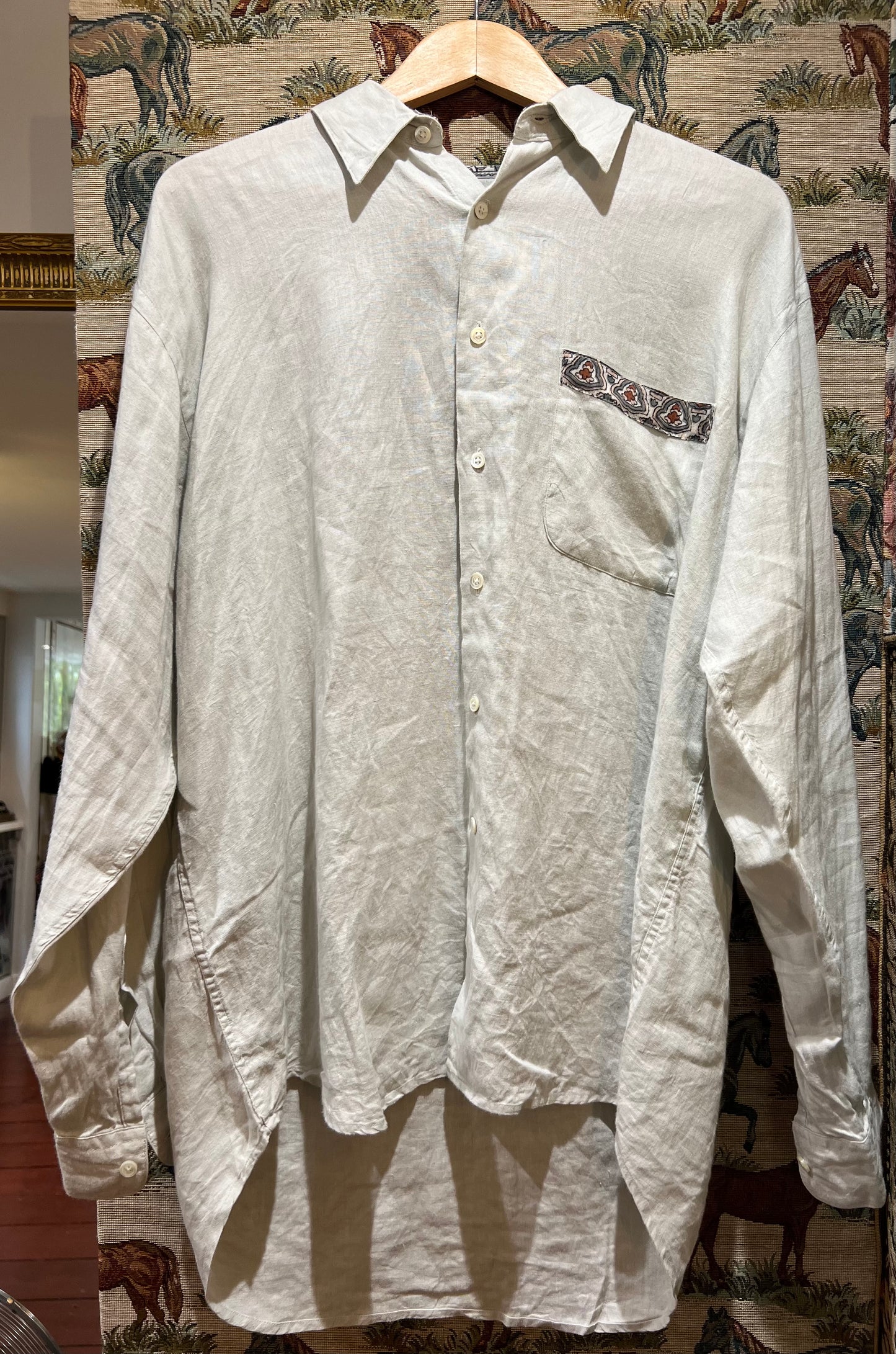 Upcycled Linen Shirt