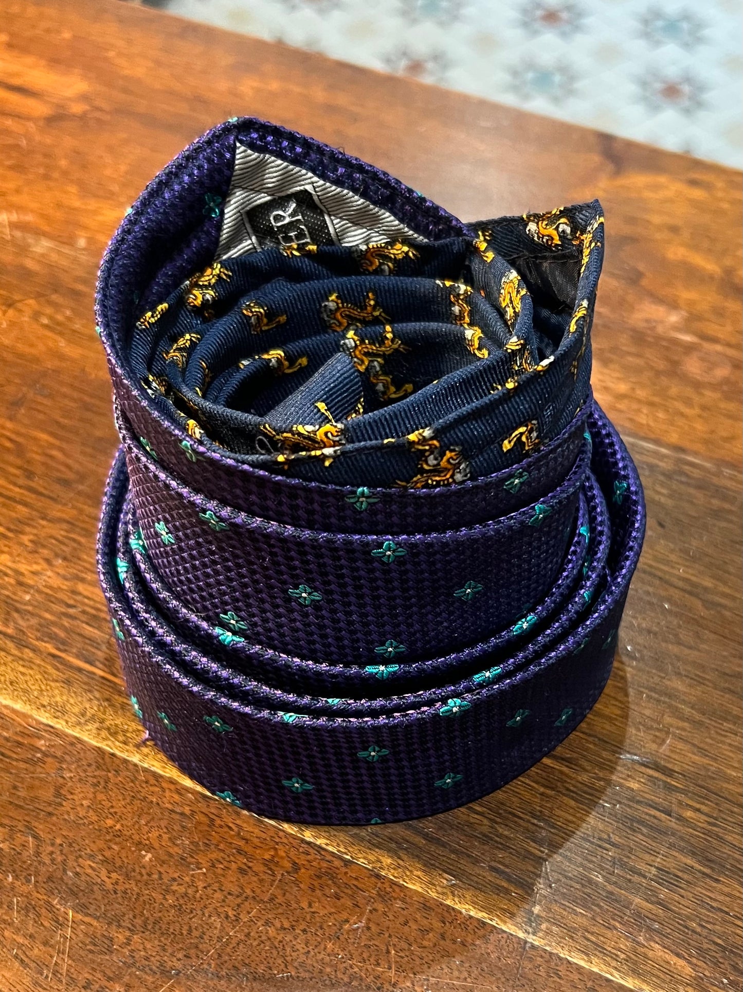 Upcycled Silk Tie Belt