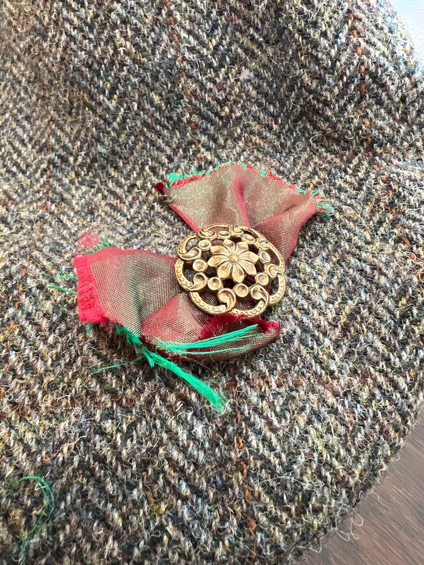 Harris Tweed Original Vintage Upcycled Walking Cap