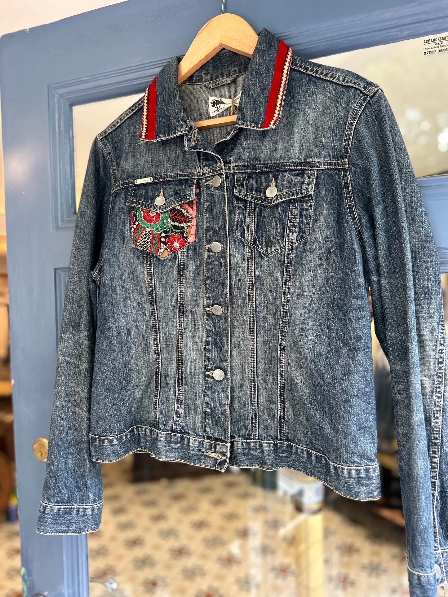 Upcycled Luxe Denim Jacket