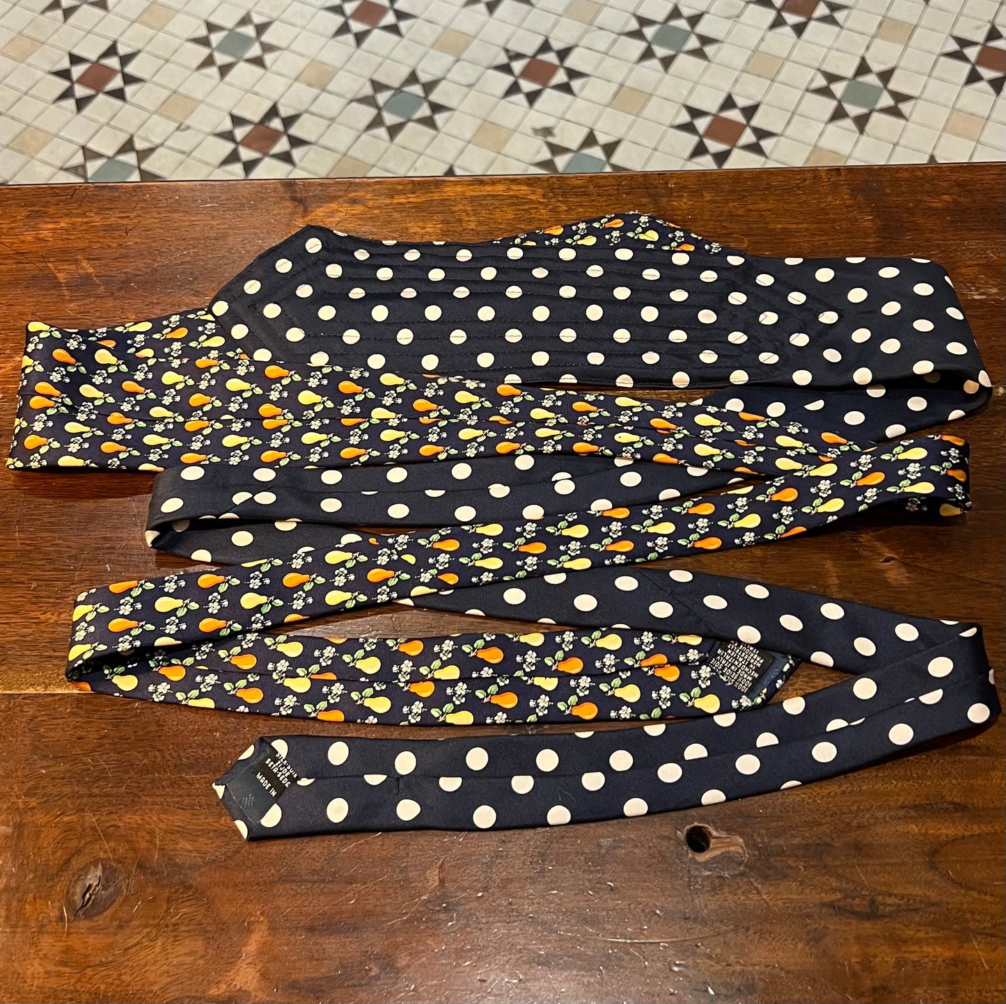 Upcycled Silk Tie Belt