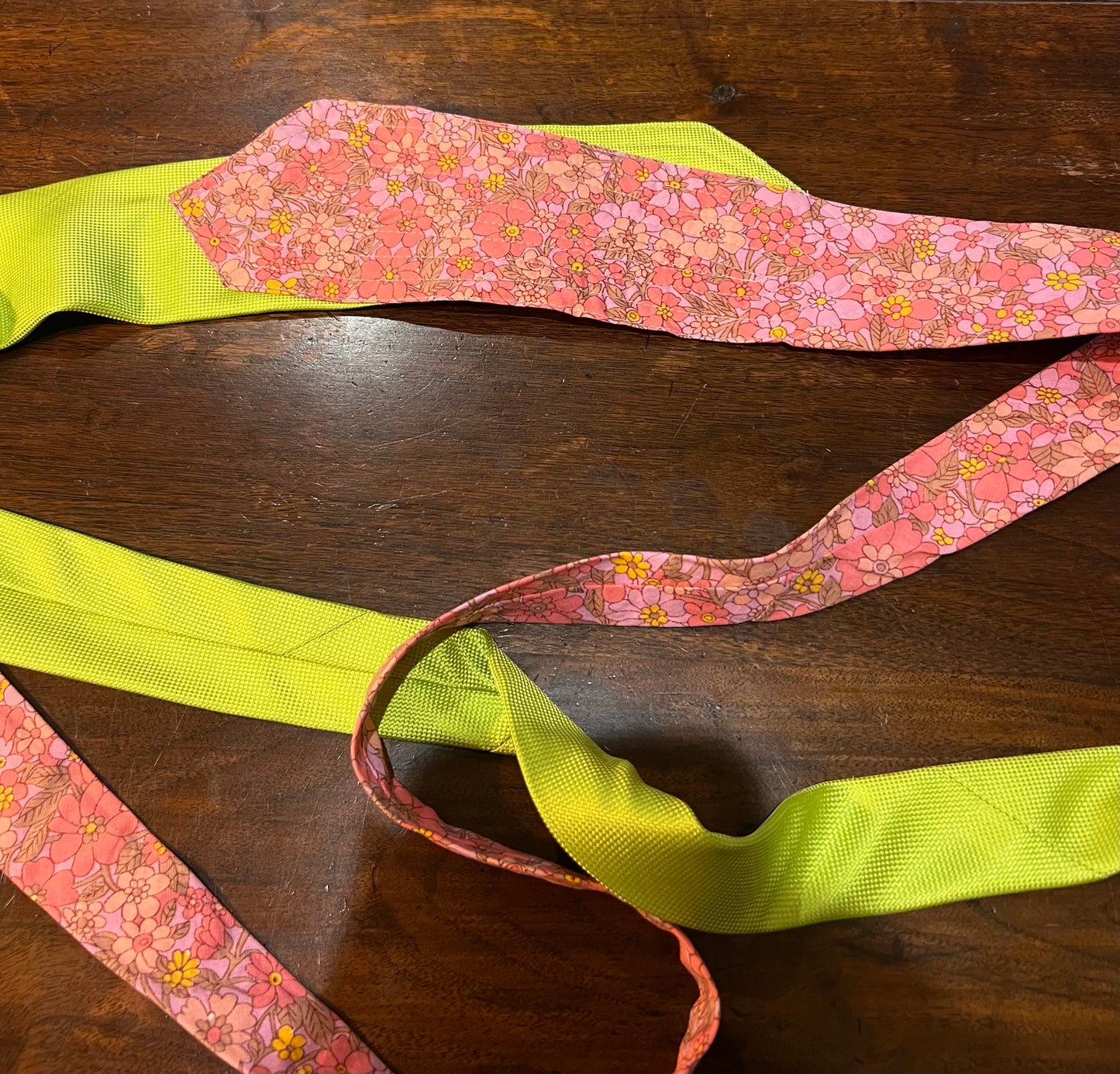 Upcycled Silk Tie Belt